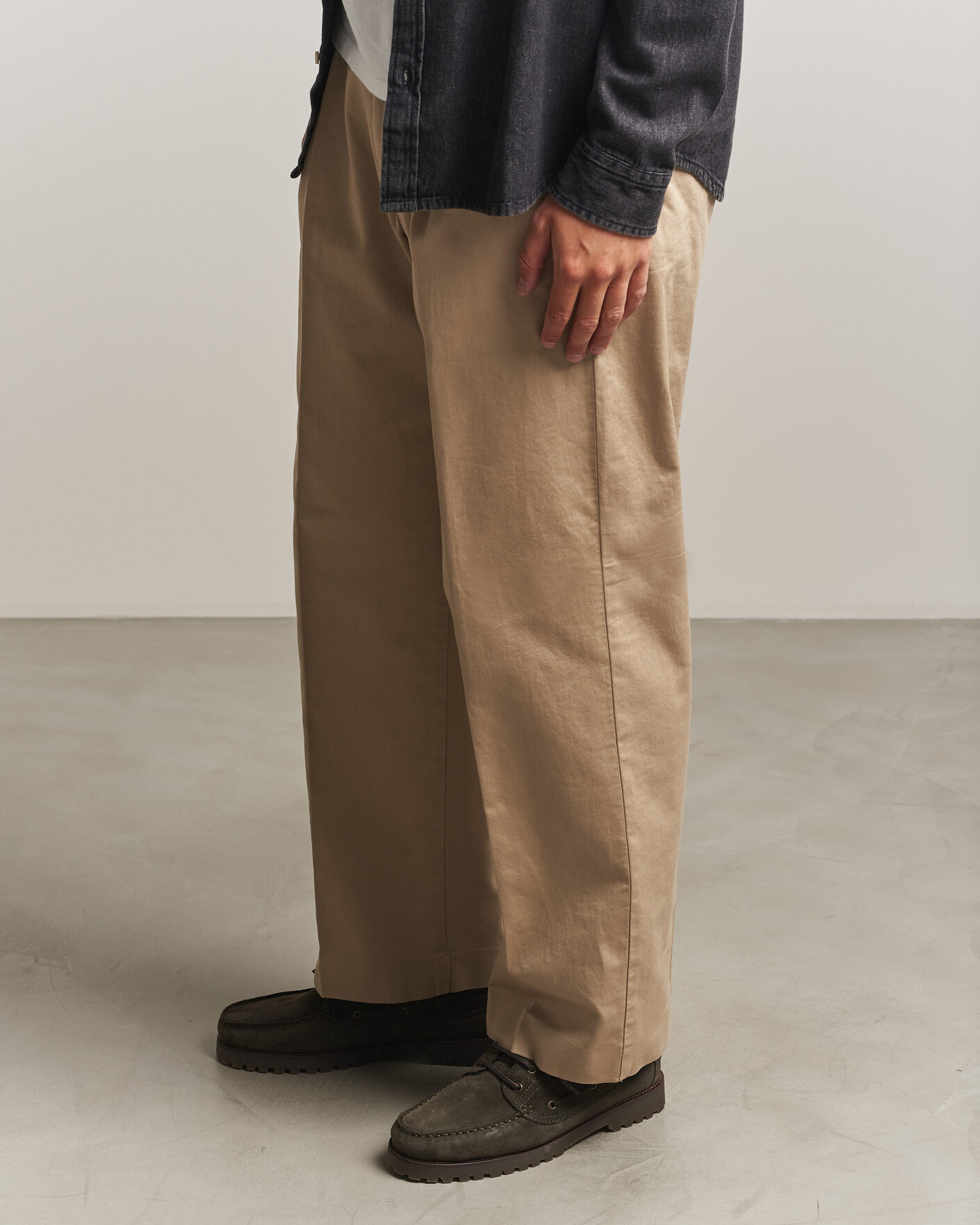 Herren | Loafer | LES DEUX | Suede Boatshoe Rosin Green