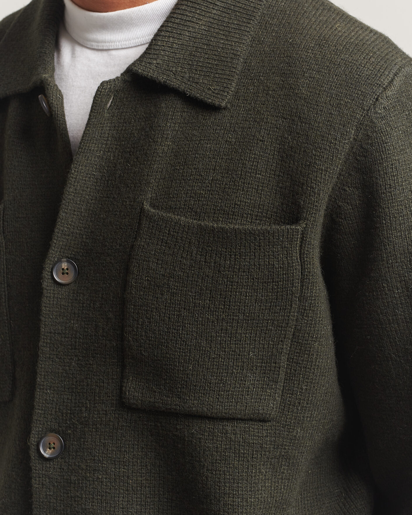 Herren | Pullover | LES DEUX | Milano Knit Overshirt Rosin Green