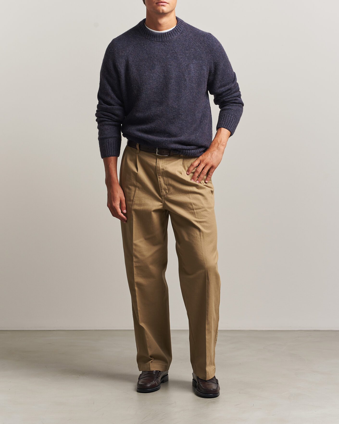 Herren | Pullover | LES DEUX | Soft Roundneck Knit Dark Navy