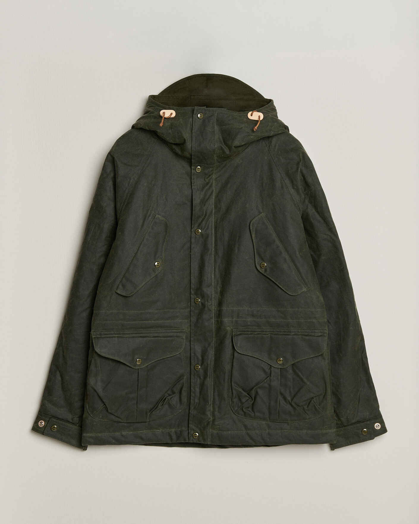 Herren | Jacken | Manifattura Ceccarelli | New Fisherman Parka Dark Green