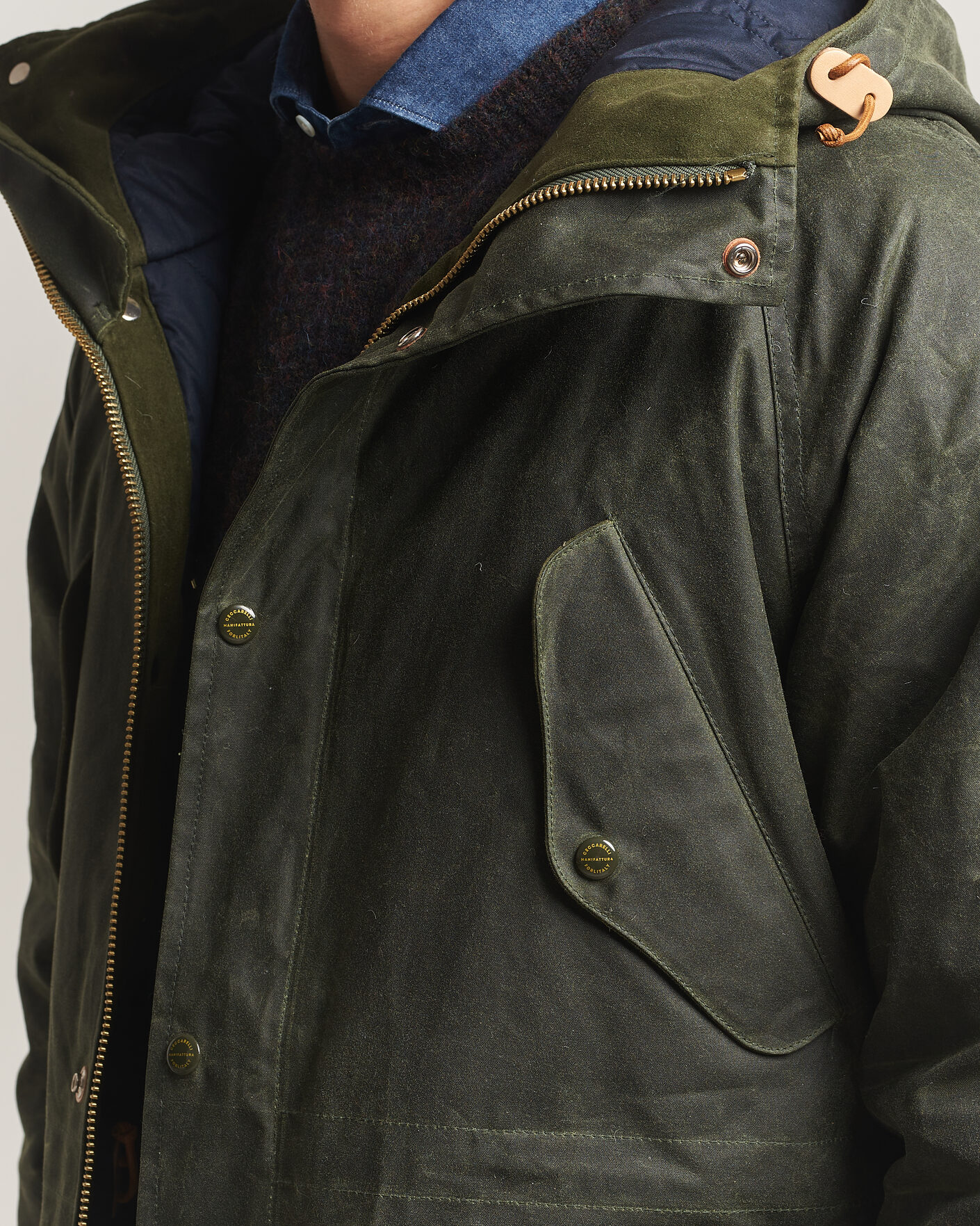 Herren | Jacken | Manifattura Ceccarelli | New Fisherman Parka Dark Green