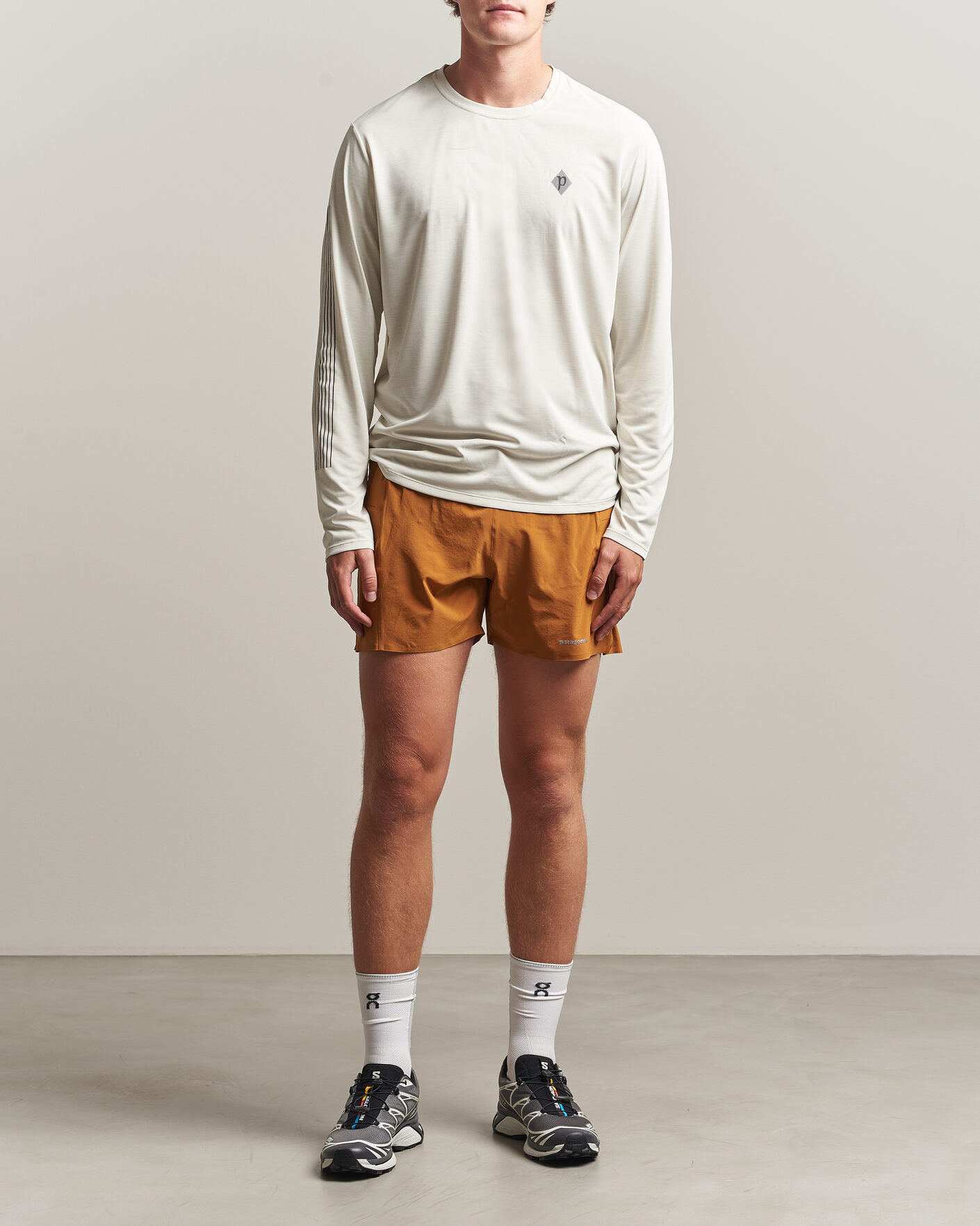 Herren | T-Shirts | Patagonia | Long Sleeve Cap Cool Shirt Dyno White