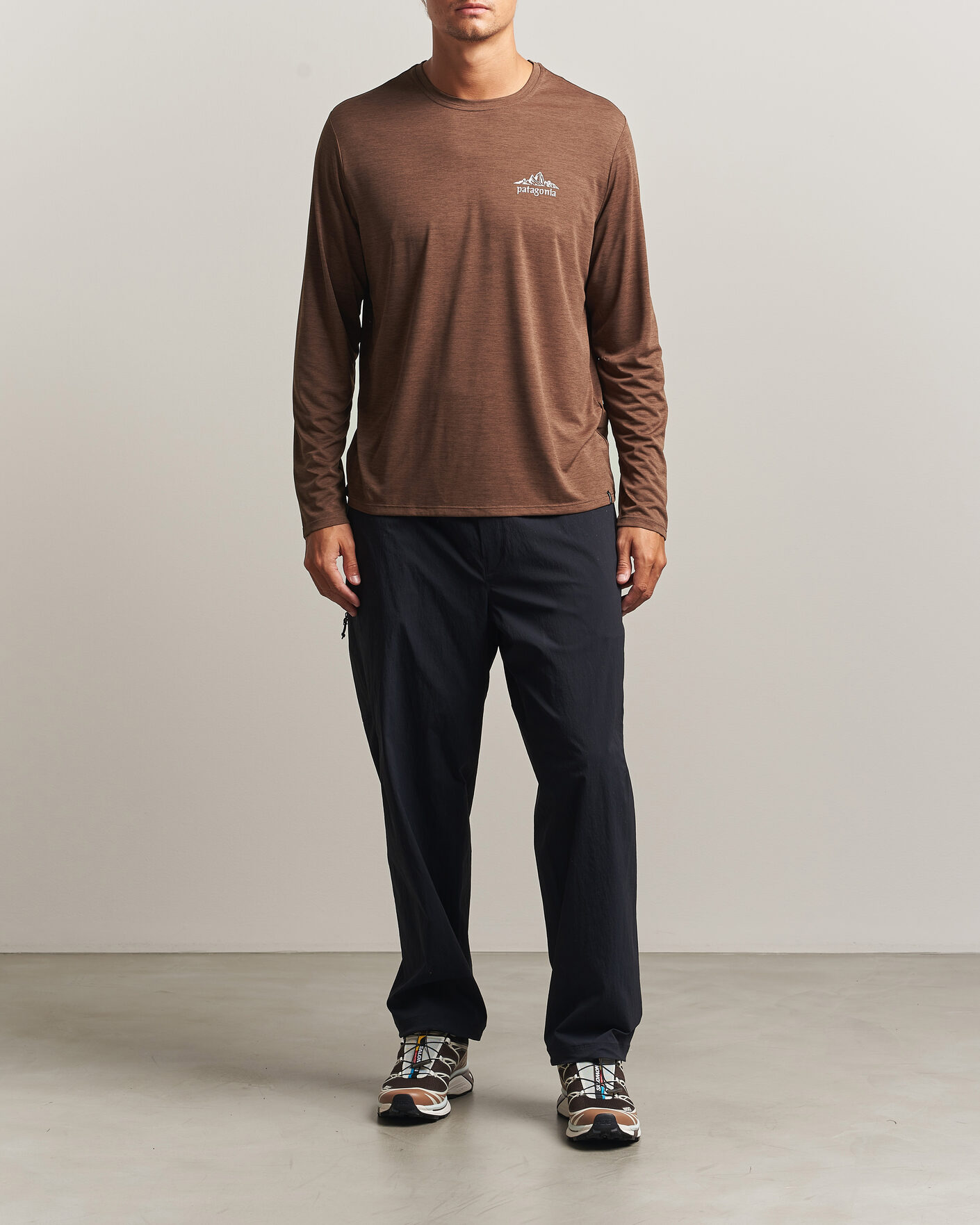 Herren | T-Shirts | Patagonia | Long Sleeve Cap Cool Shirt Berm Brown