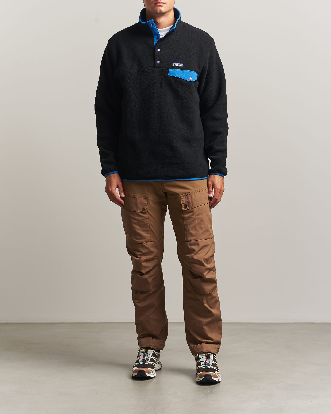Herren | Pullover | Patagonia | Synch Snap T Half Zip Fleece Black