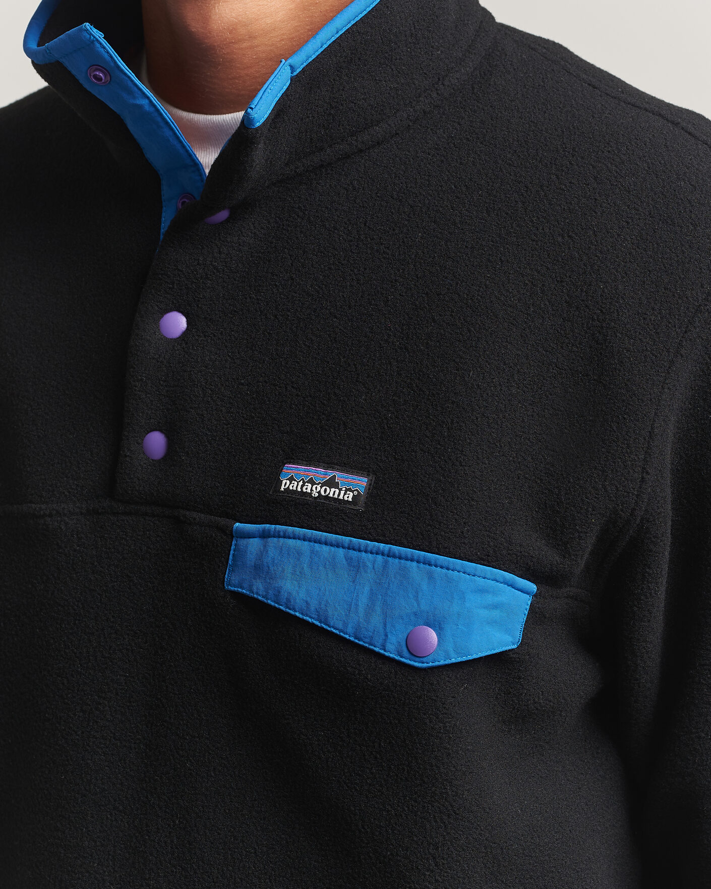 Herren | Pullover | Patagonia | Synch Snap T Half Zip Fleece Black