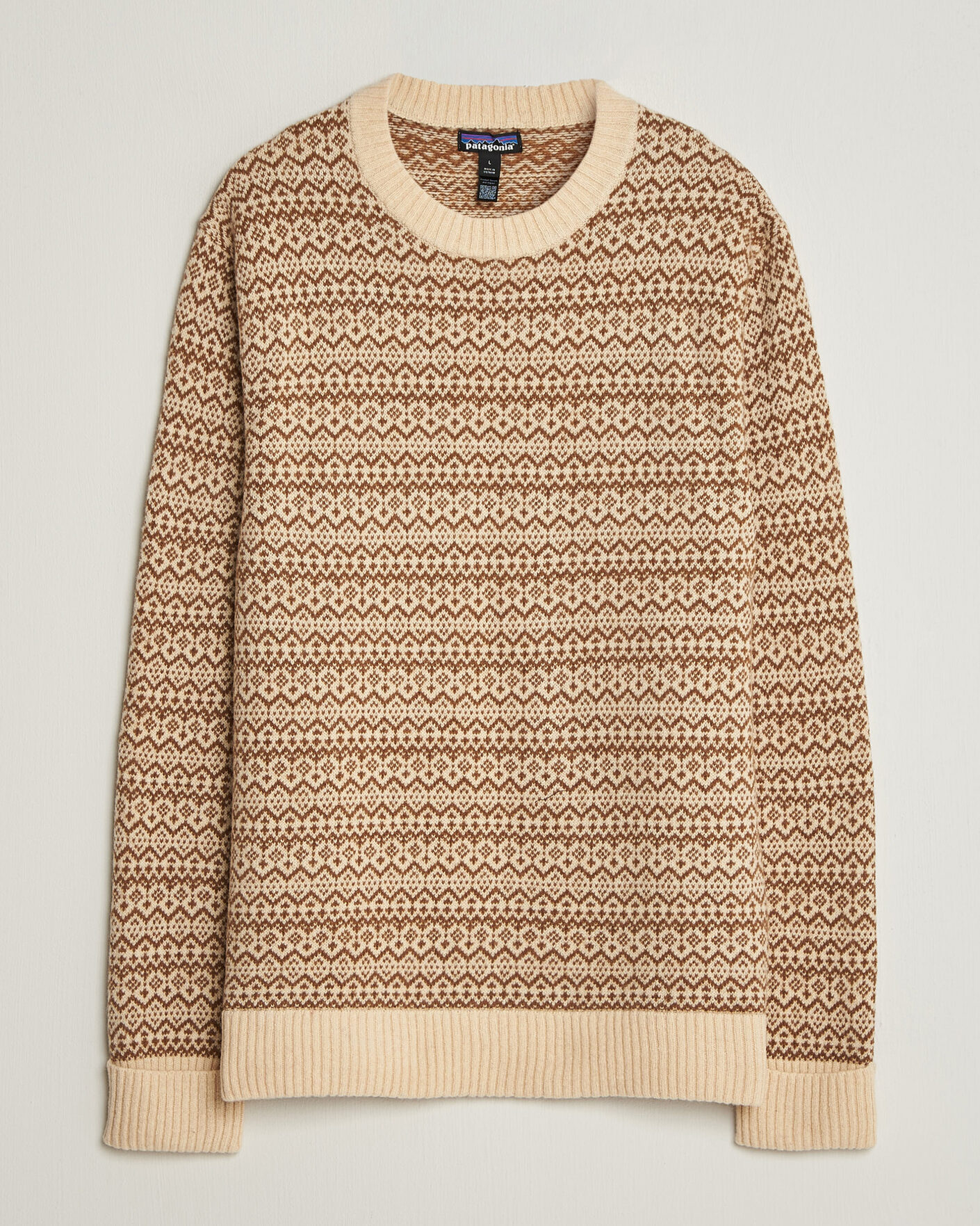 Herren | Pullover | Patagonia | Recycled Wool Blend Sweater Snow Squail Natural