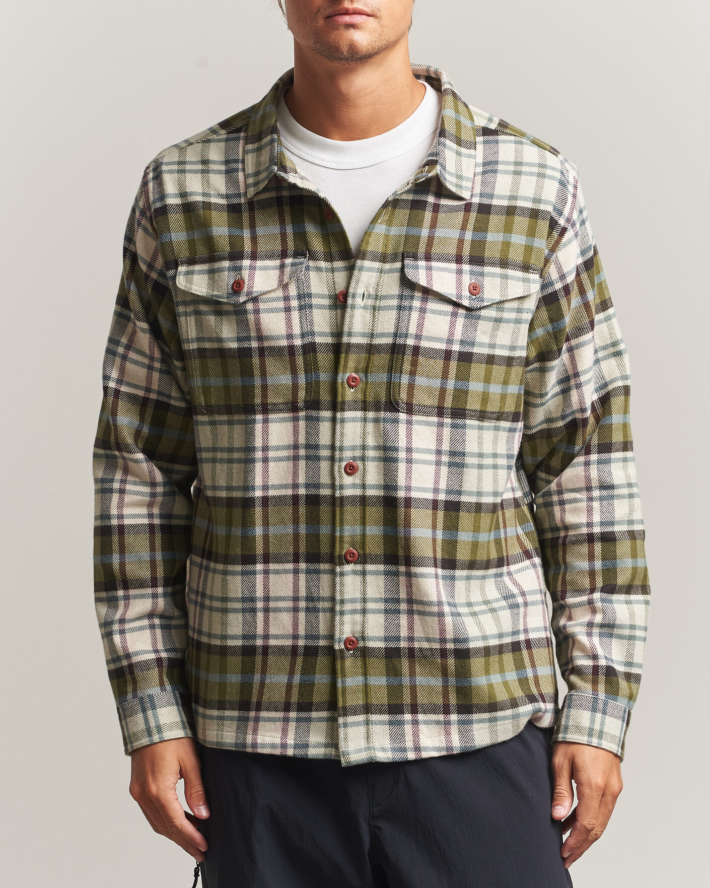 Herren | Hemden | Patagonia | Fjord Flannel Shirt Weathered Stone