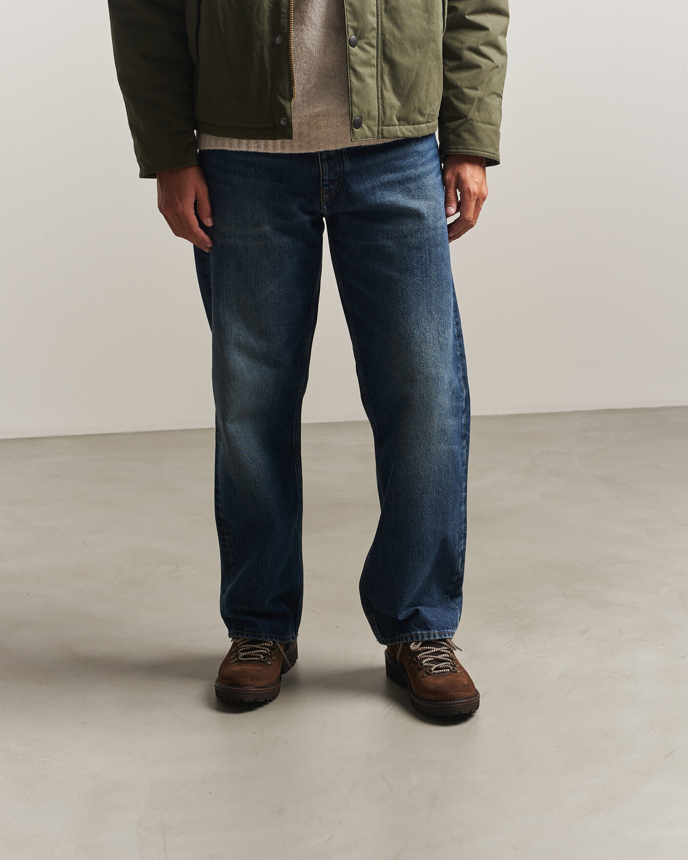 Herren | Boots | Astorflex | Forflex Low Mountain Shoe Dark Khaki Suede