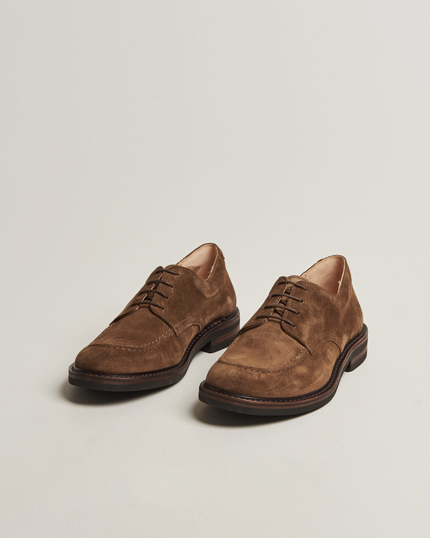 Herren | Derby | Astorflex | Carlflex Moc Toe Dark Khaki Suede