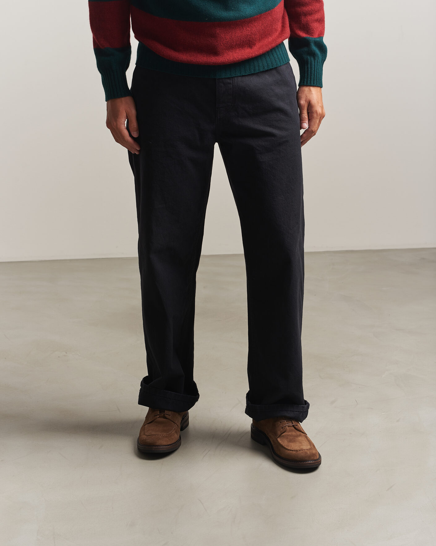 Herren | Derby | Astorflex | Carlflex Moc Toe Dark Khaki Suede