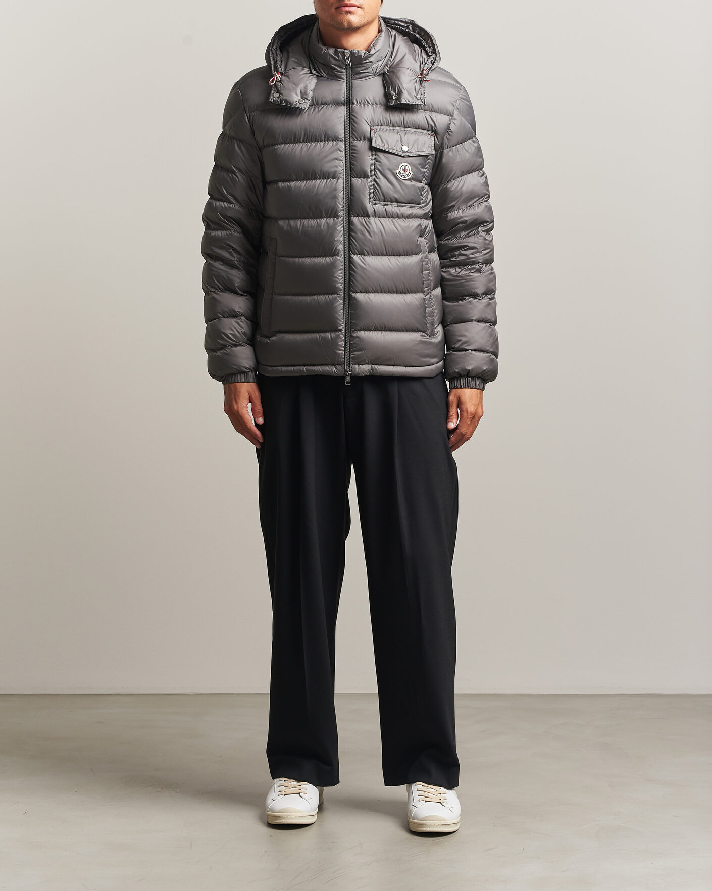 Herren | Jacken | Moncler | Verith Hooded Down Jacket Grey