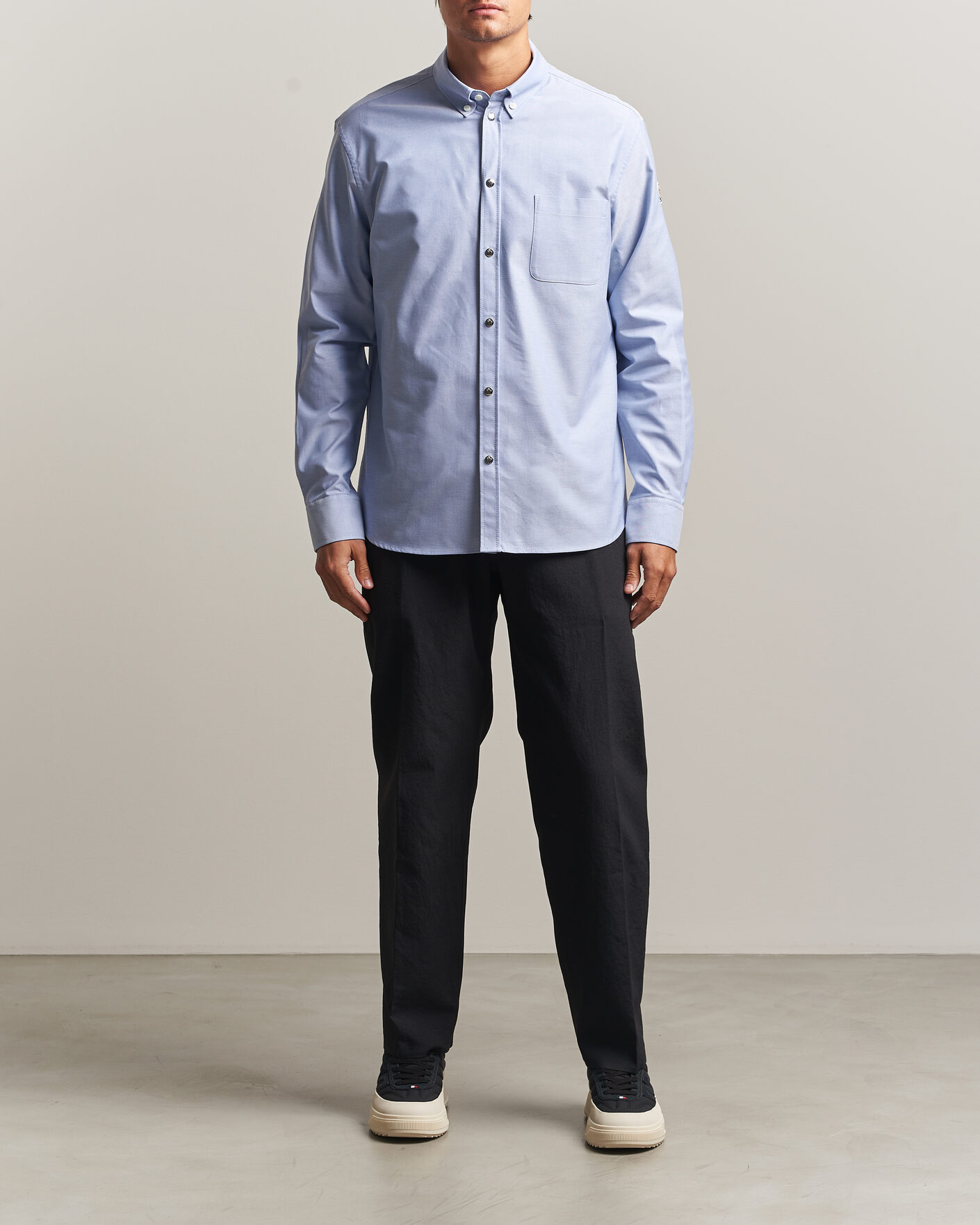 Herren | Hemden | Moncler | Popeline Shirt Light Blue