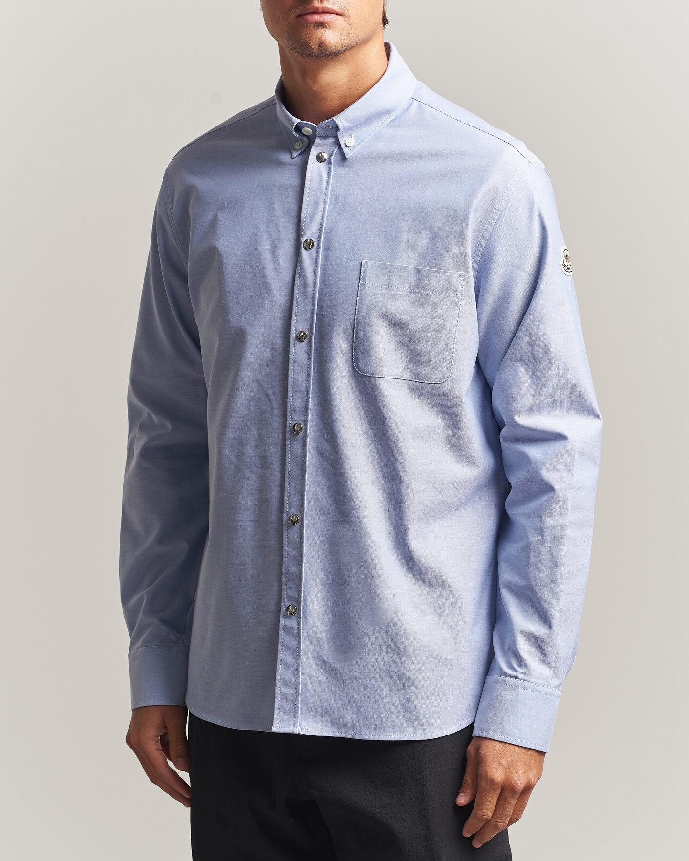 Herren | Hemden | Moncler | Popeline Shirt Light Blue