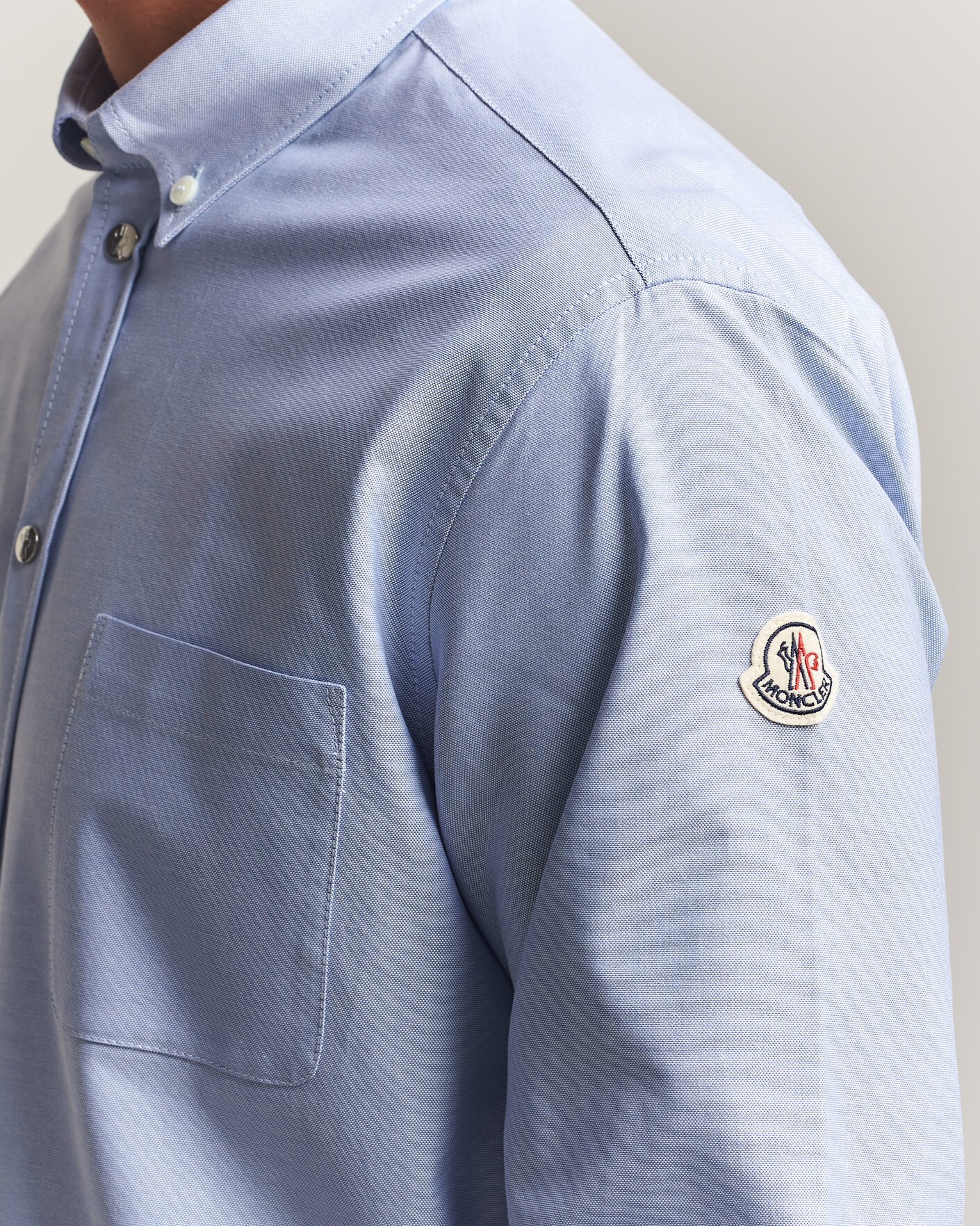 Herren | Hemden | Moncler | Popeline Shirt Light Blue