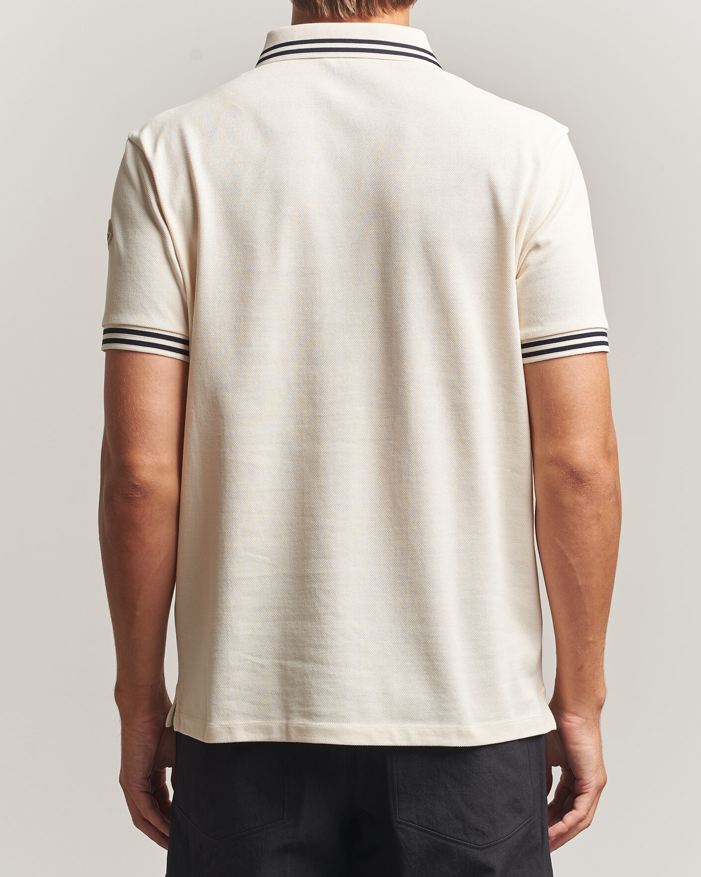 Herren | Poloshirts | Moncler | Contrast Collar Polo Off White