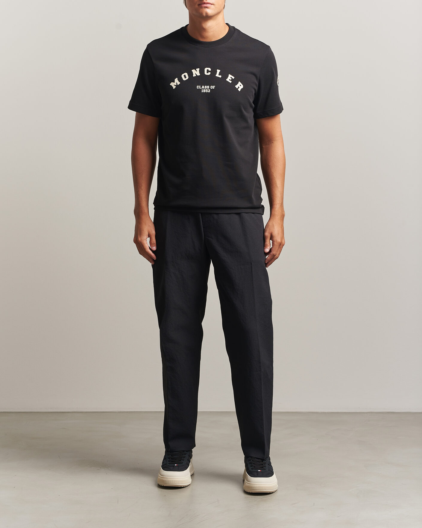 Herren | T-Shirts | Moncler | College Logo T-Shirt Black