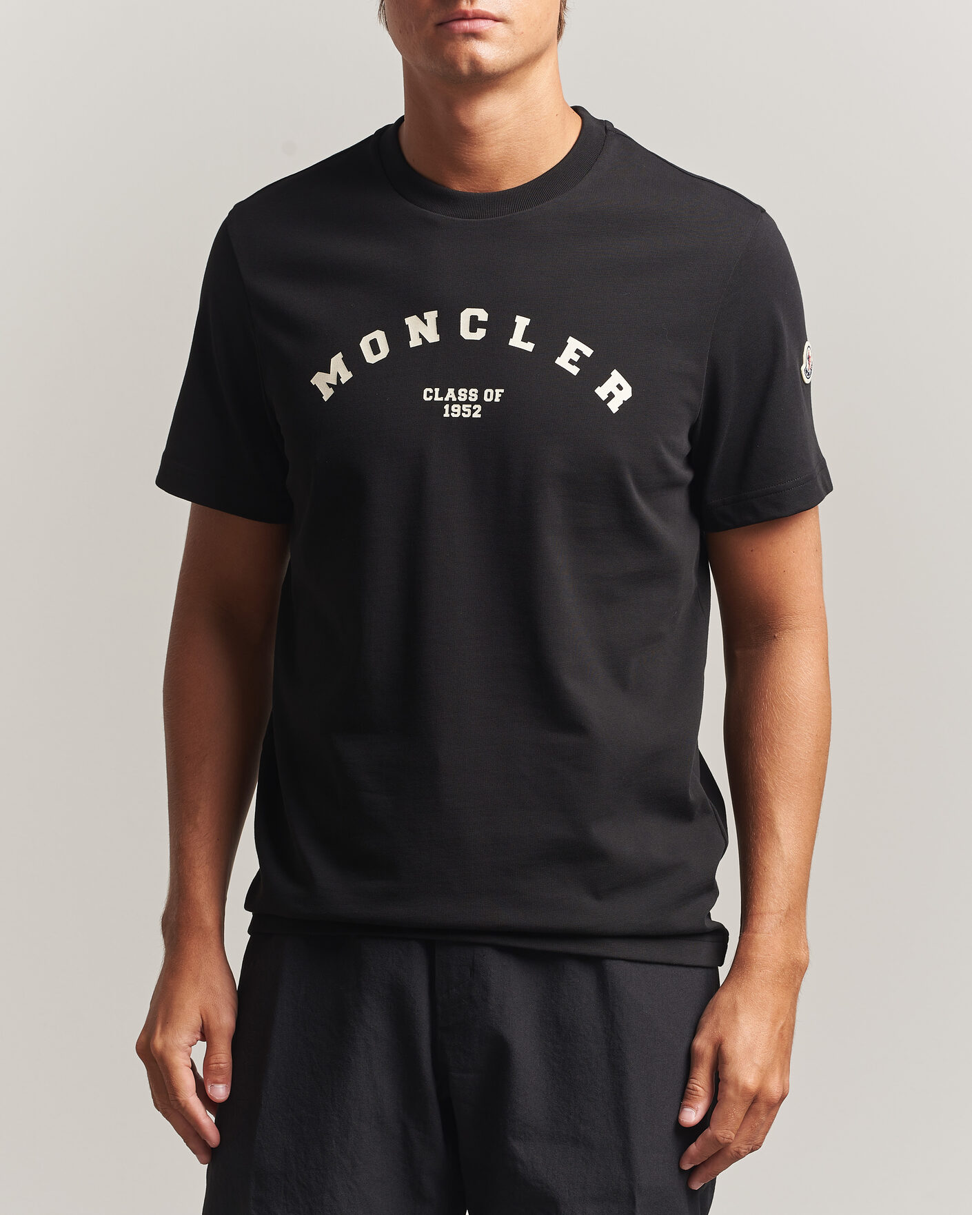 Herren | T-Shirts | Moncler | College Logo T-Shirt Black