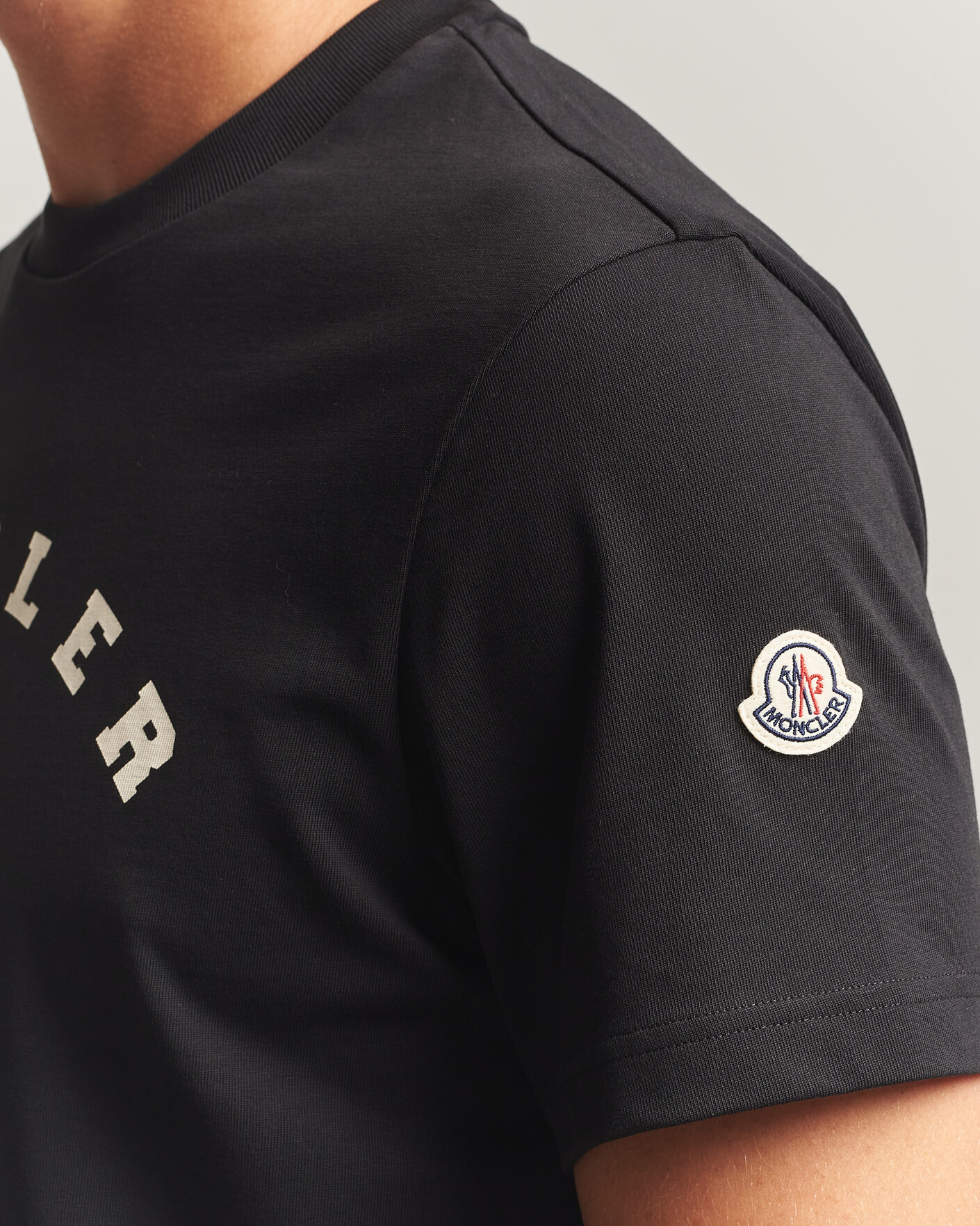 Herren | T-Shirts | Moncler | College Logo T-Shirt Black