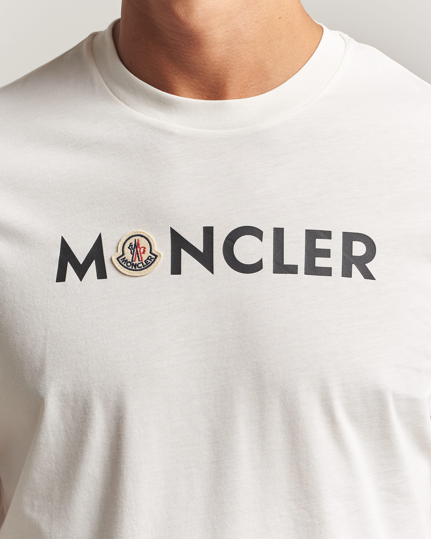 Herren | T-Shirts | Moncler | Logo Lettering T-Shirts White