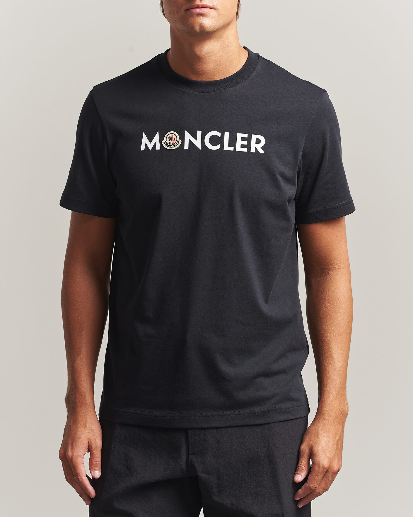 Herren | T-Shirts | Moncler | Logo Lettering T-Shirts Navy