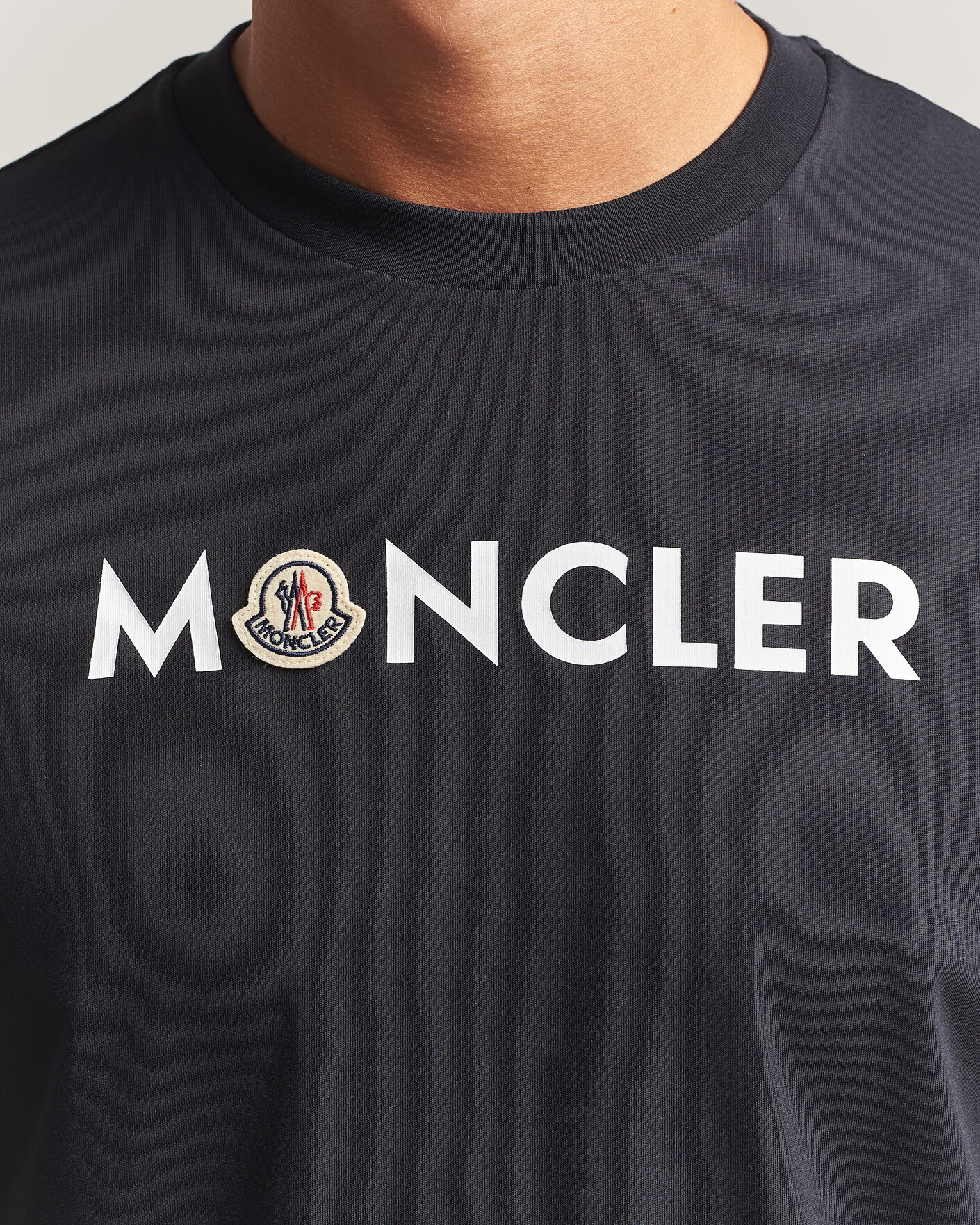Herren | T-Shirts | Moncler | Logo Lettering T-Shirts Navy