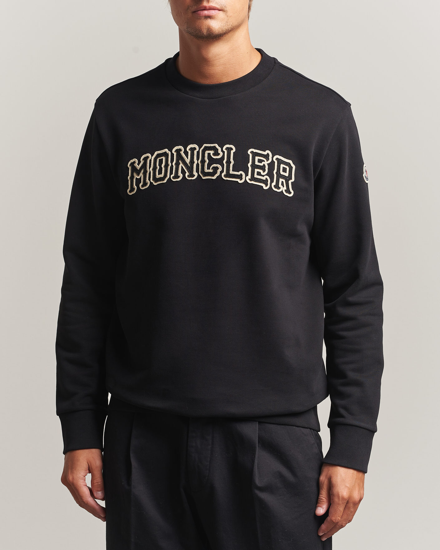 Herren | Pullover | Moncler | College Logo Sweatshirt Black