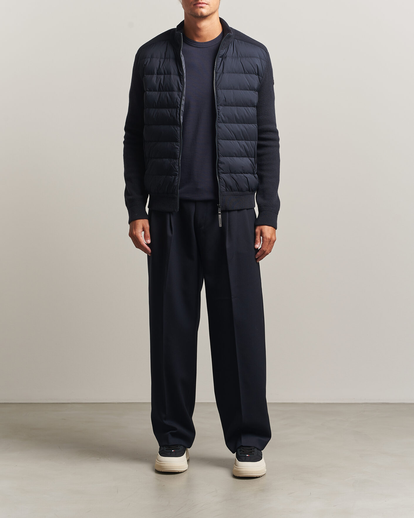 Herren | Jacken | Moncler | Wool/Cashmere Hybrid Jacket Navy
