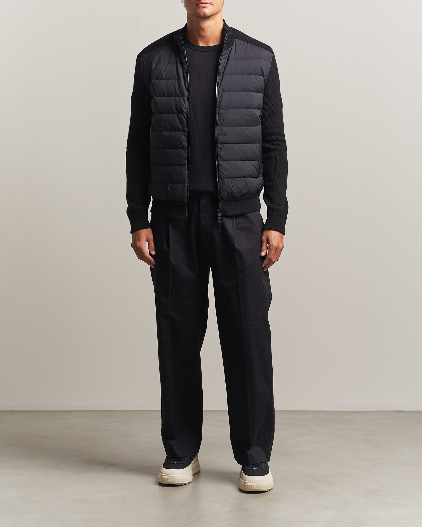 Herren | Jacken | Moncler | Wool/Cashmere Hybrid Jacket Black