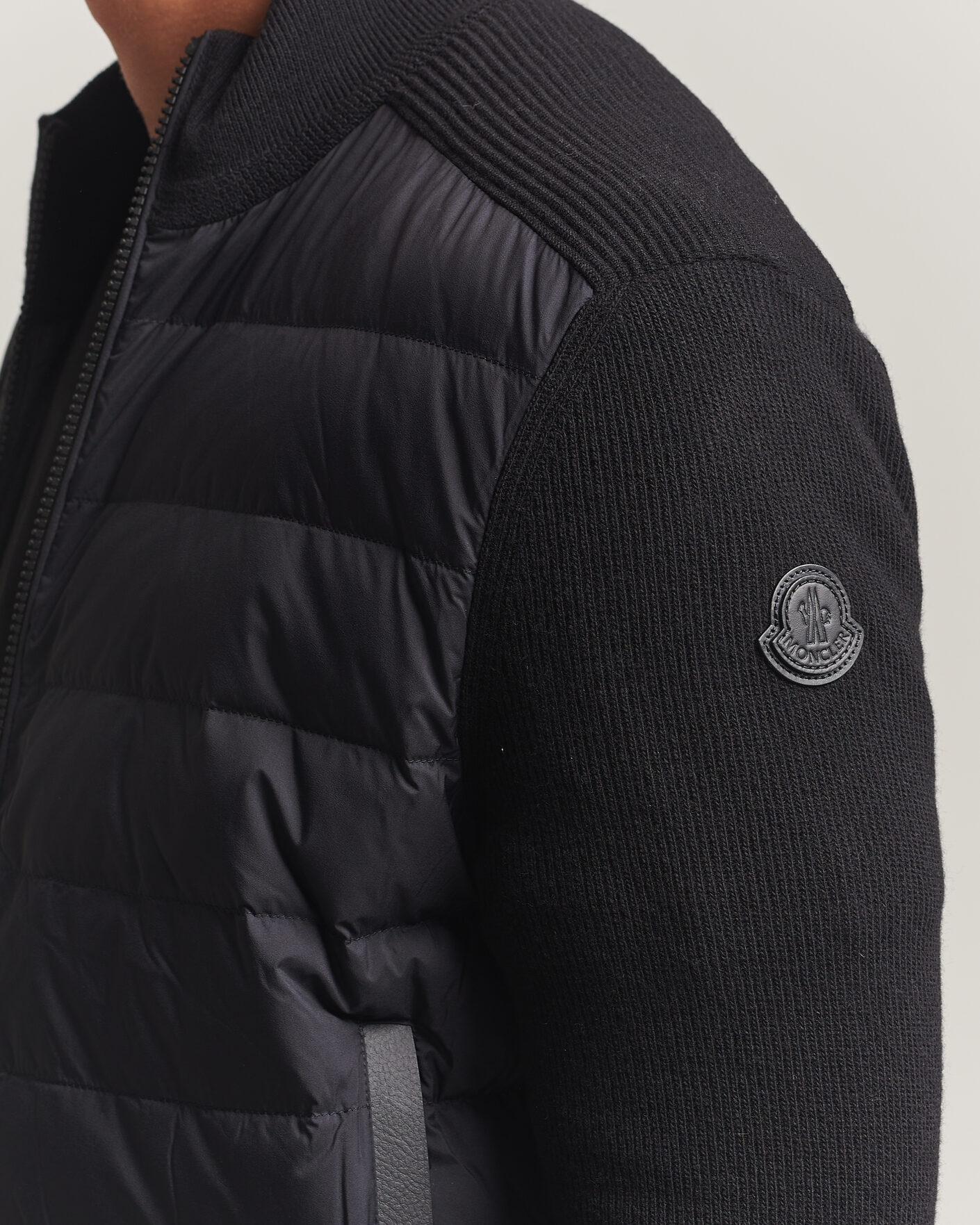 Herren | Jacken | Moncler | Wool/Cashmere Hybrid Jacket Black
