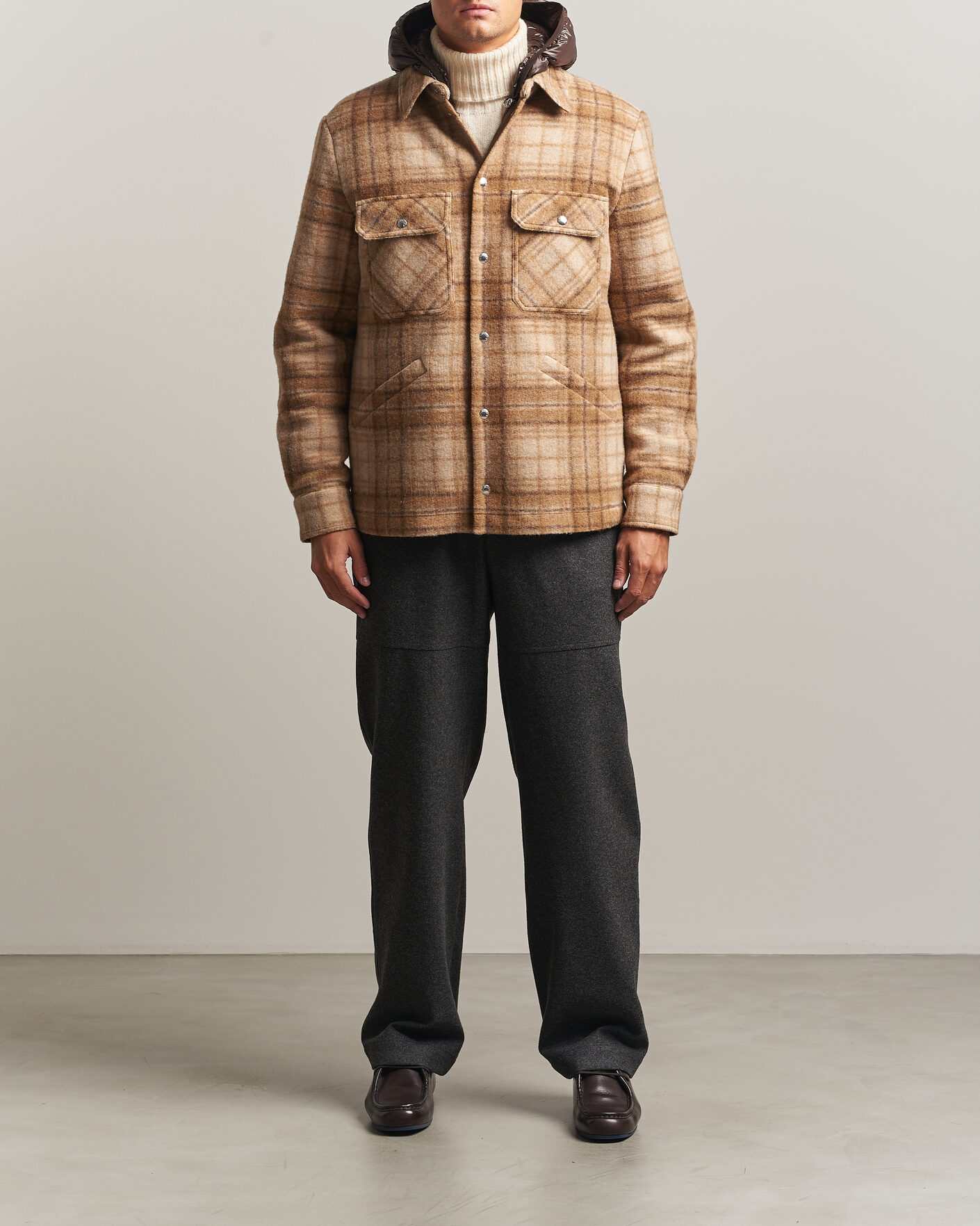 Herren | Jacken | Moncler | Nyvalin Shirt Jacket Brown Check