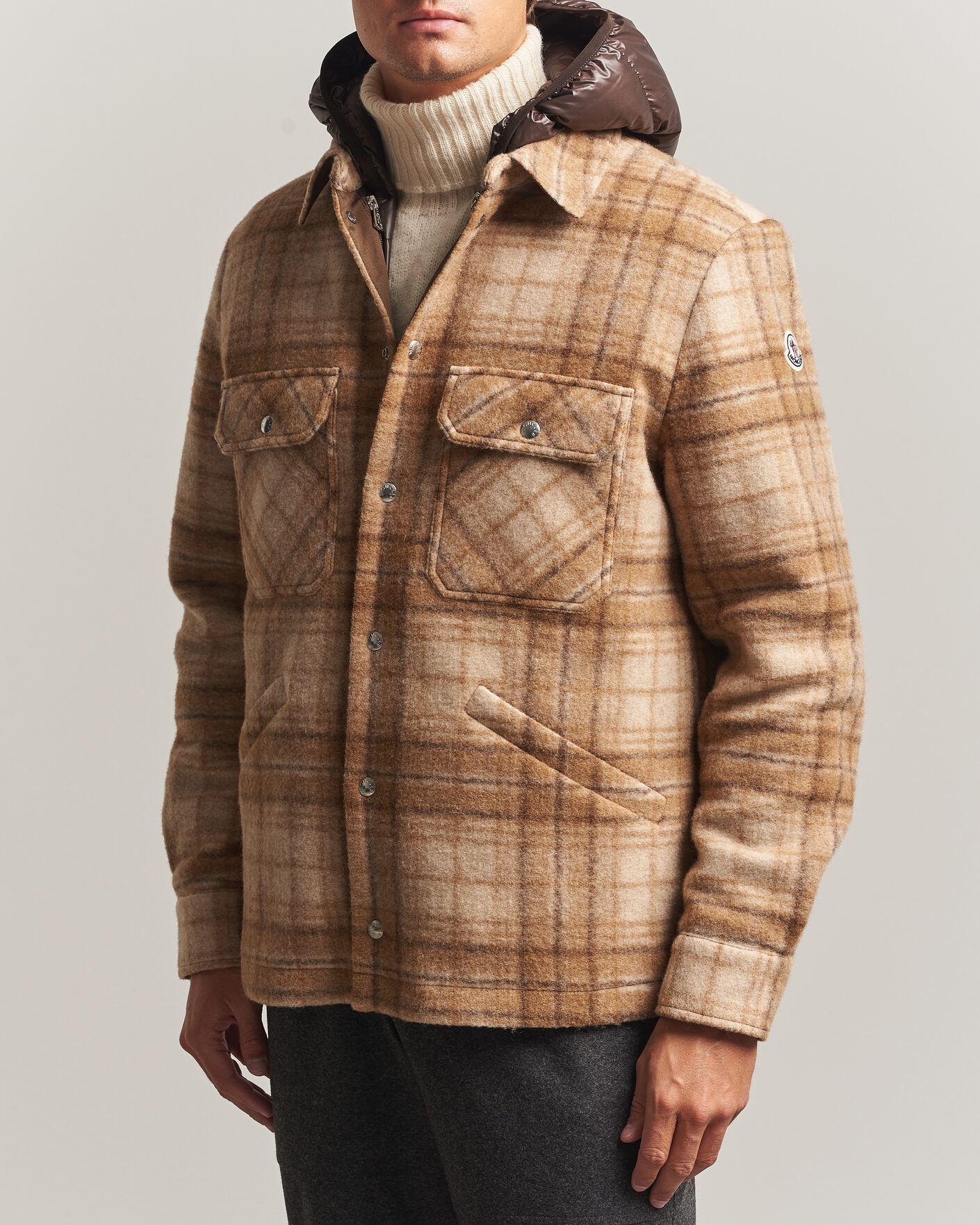 Herren | Jacken | Moncler | Nyvalin Shirt Jacket Brown Check