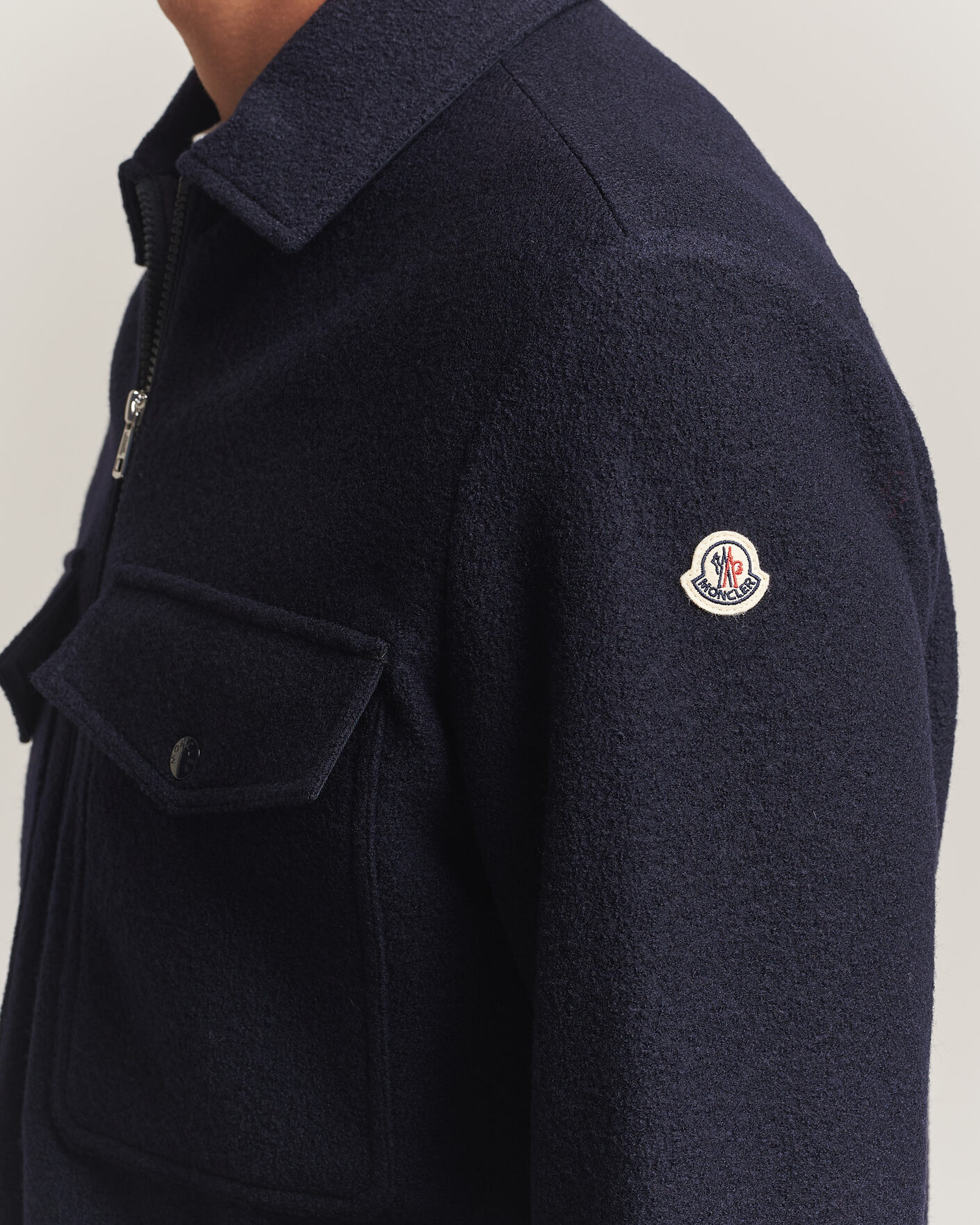 Herren | Hemden | Moncler | Zip Overshirt Navy