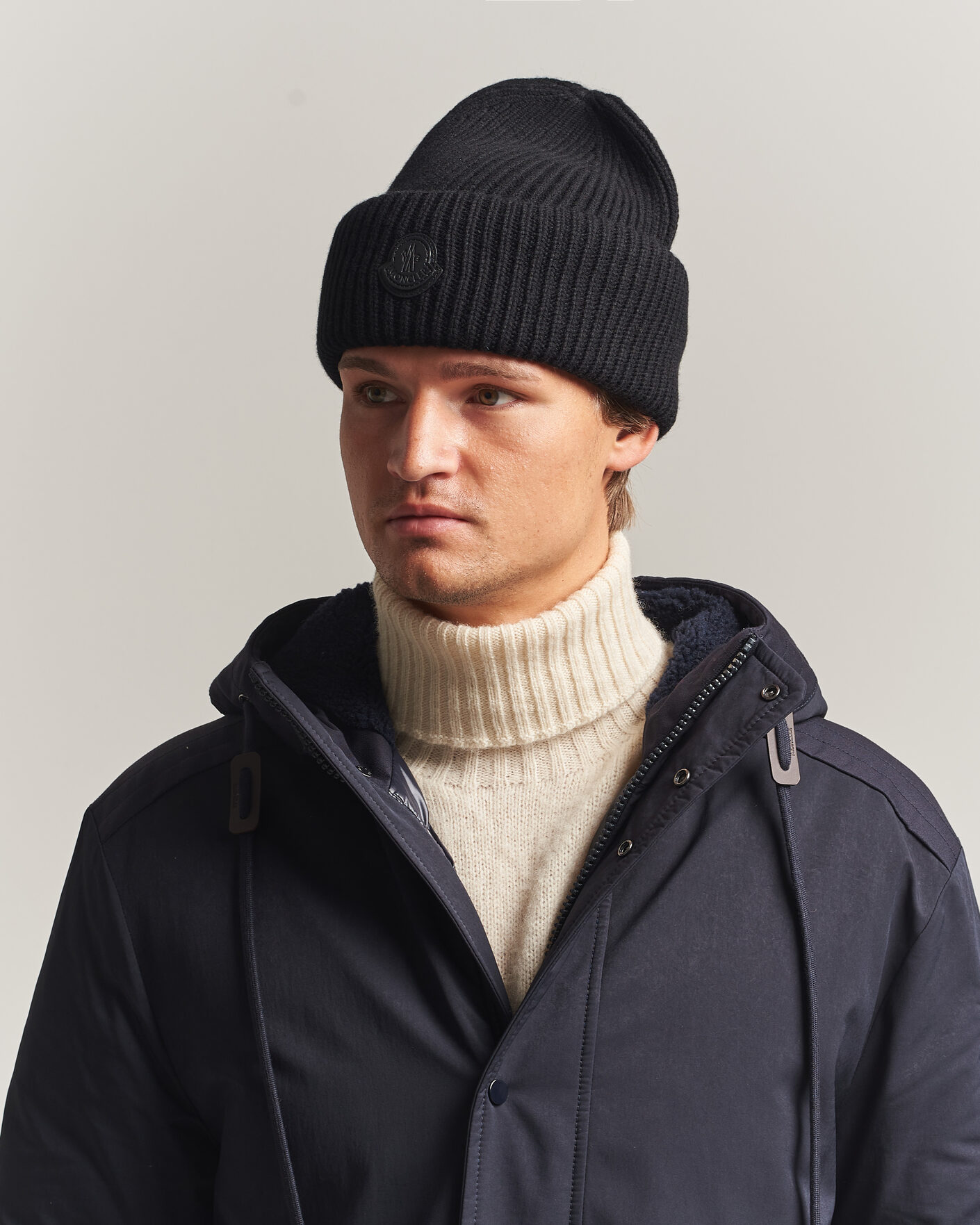 Herren | Mützen | Moncler | Rib Cashmere Beanie Black