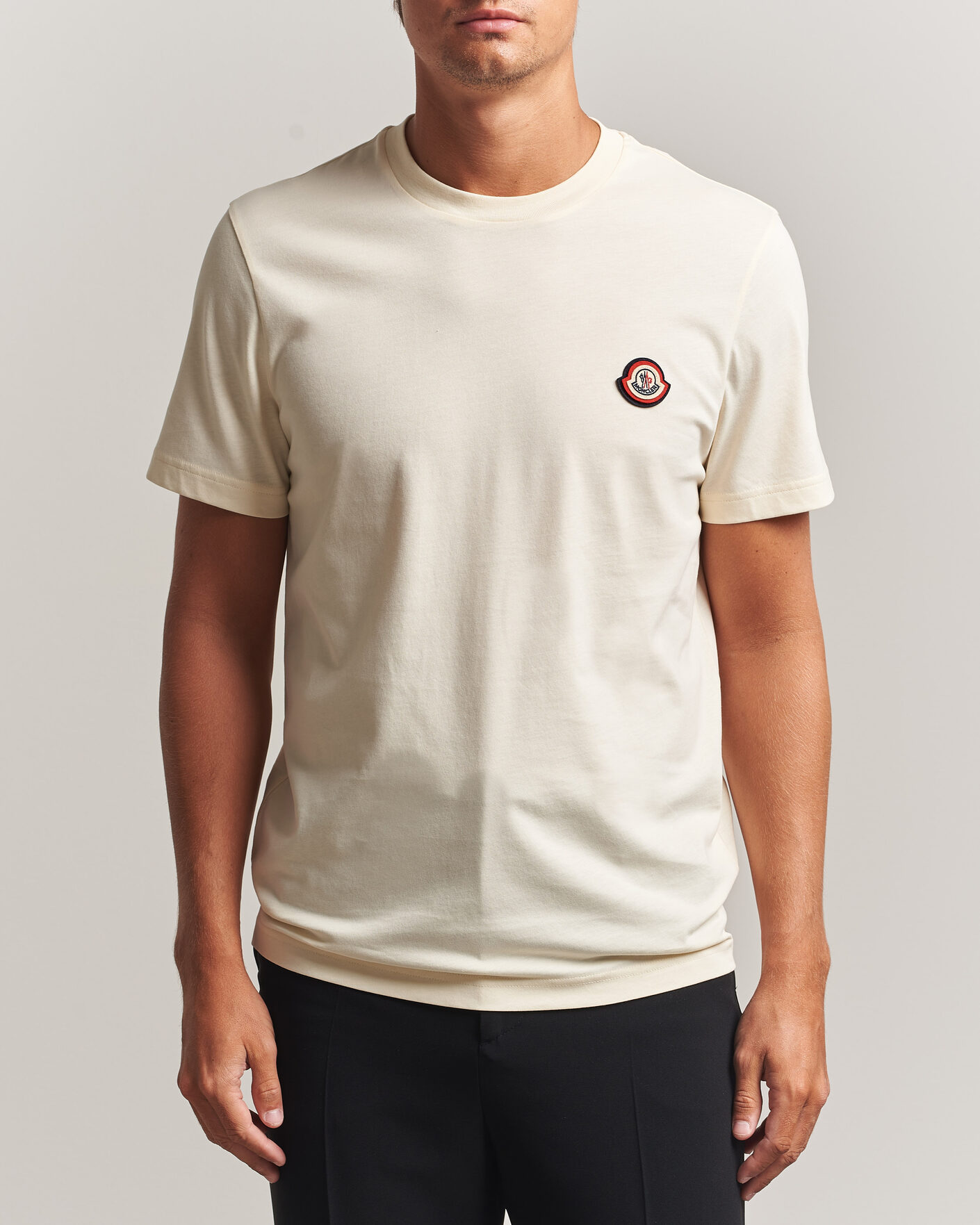 Herren | T-Shirts | Moncler | Logo T-Shirt Off White
