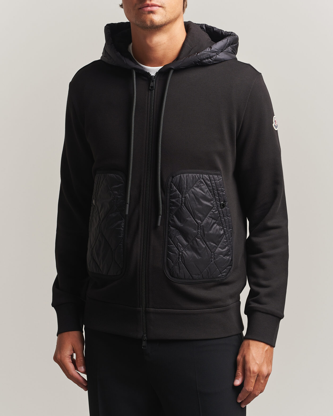 Herren | Pullover | Moncler | Full Zip Hoodie Black