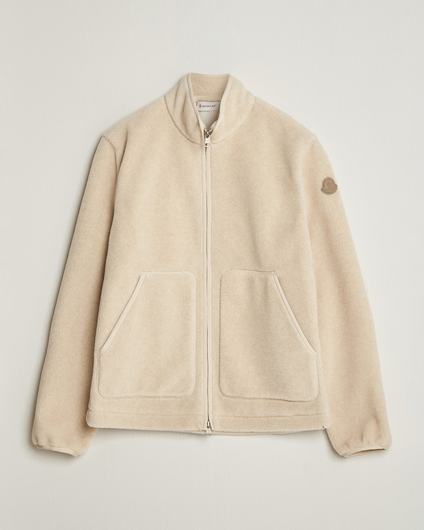 Herren | Pullover | Moncler | Full Zip Fleece Cream