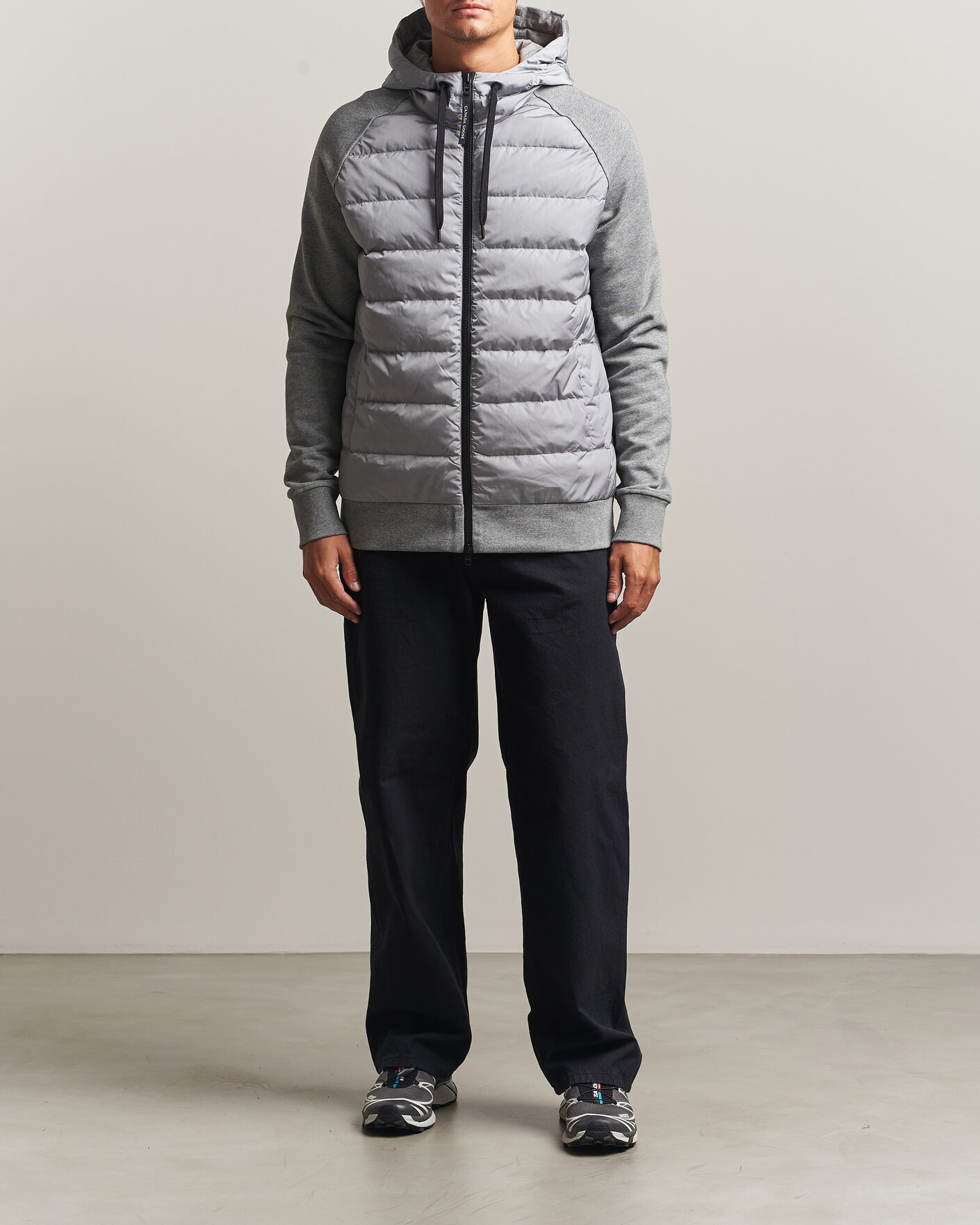Herren | Jacken | Canada Goose | Hybridge Huron Full Zip Hoody Stone Heather