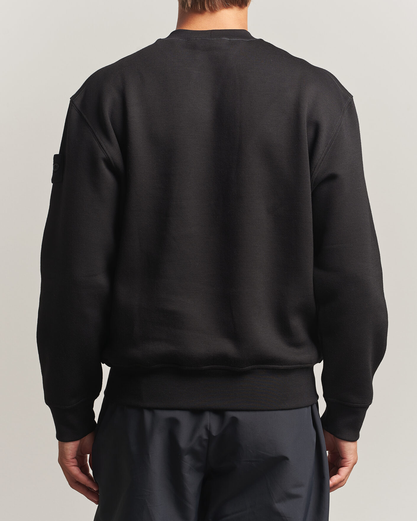 Herren | Pullover | Stone Island | Ghost Cotton/Wool Fleece Sweatshirt Black