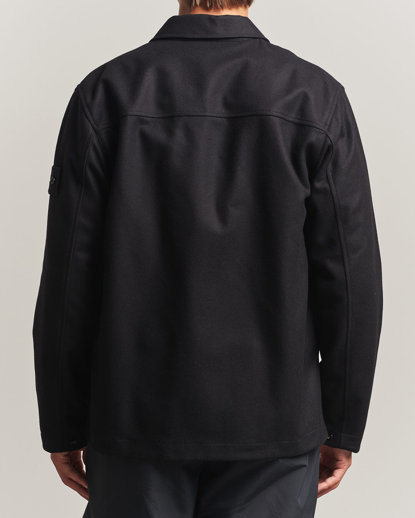 Herren | Hemden | Stone Island | Ghost Wool/Nylon Flannel Overshirt Black