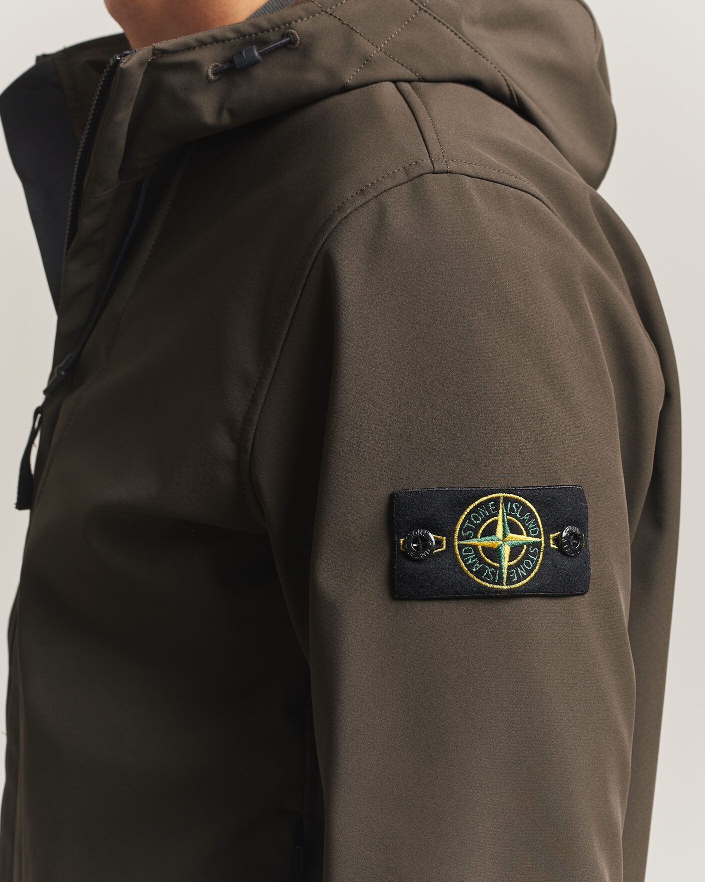 Herren | Jacken | Stone Island | Short Hooded Soft Shell Jacket Coal Grey