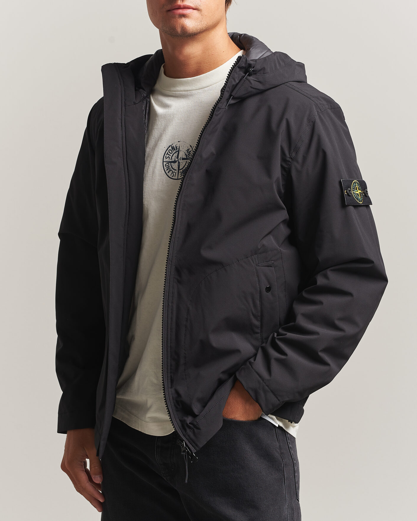 Herren | Jacken | Stone Island | Short Soft Shell Parka Black