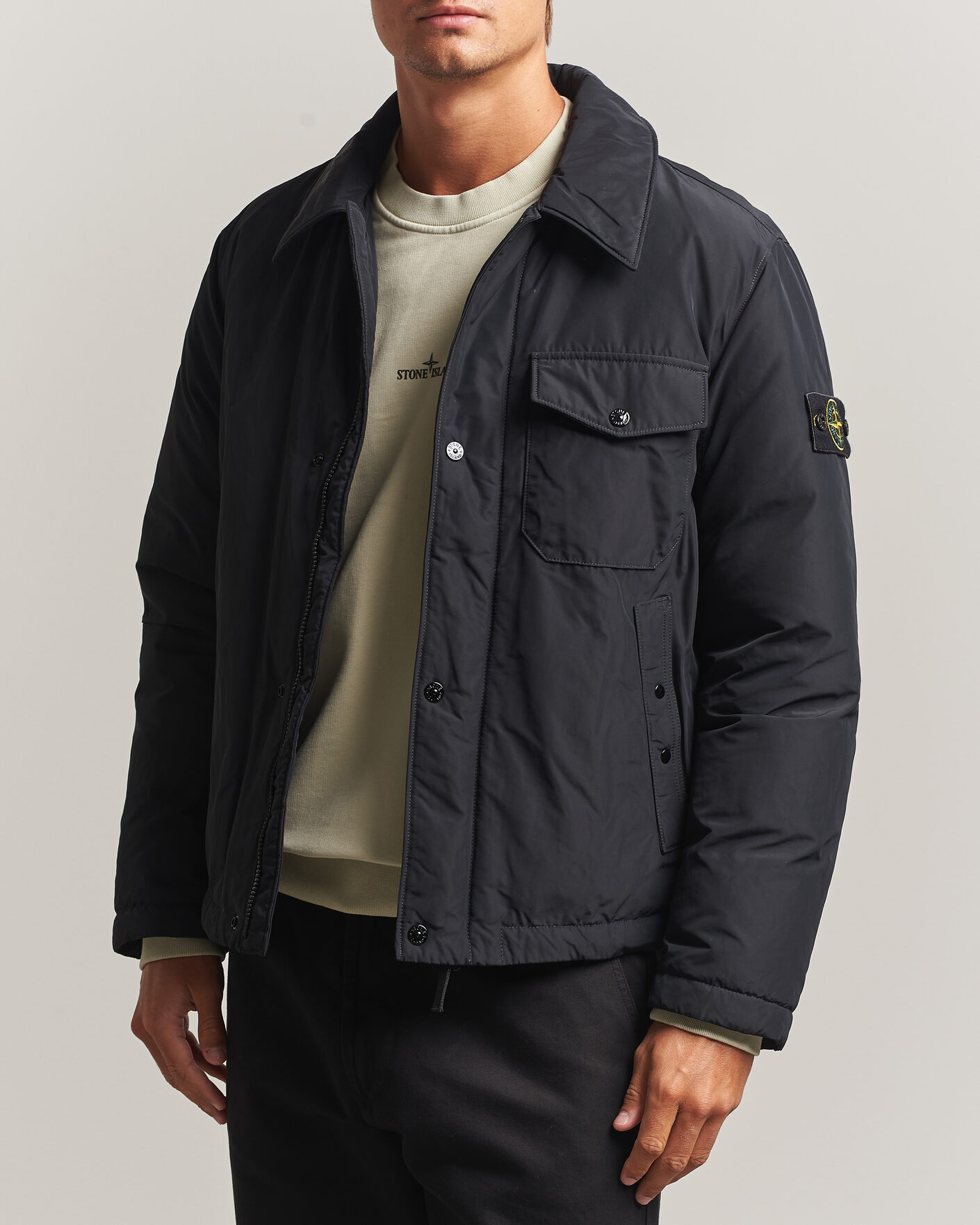Herren | Jacken | Stone Island | Micro Twill Padded Jacket Black