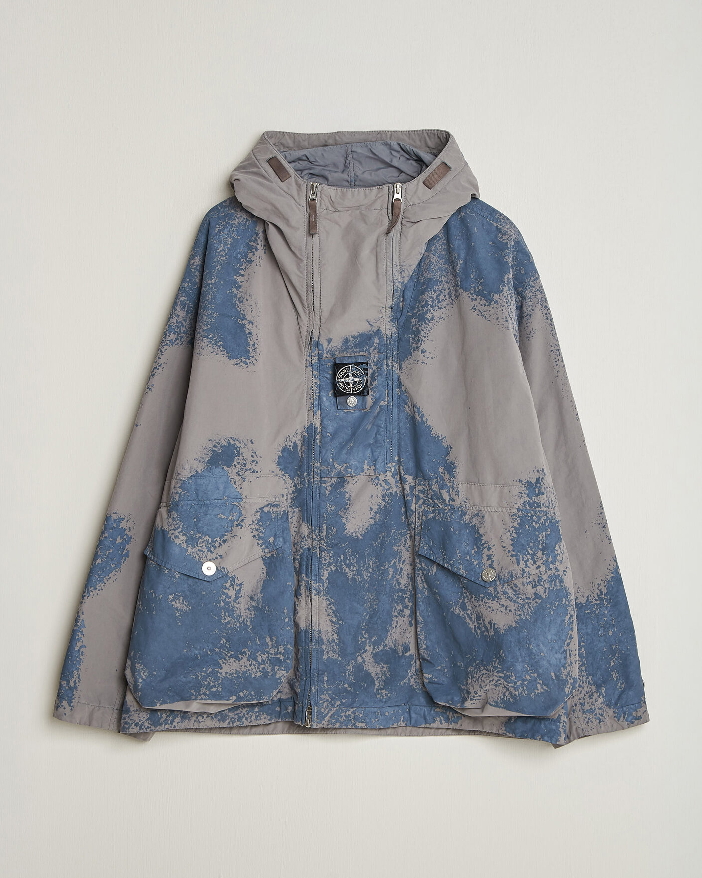 Herren | Jacken | Stone Island | Hand Painted David Light TC Short Parka Grey