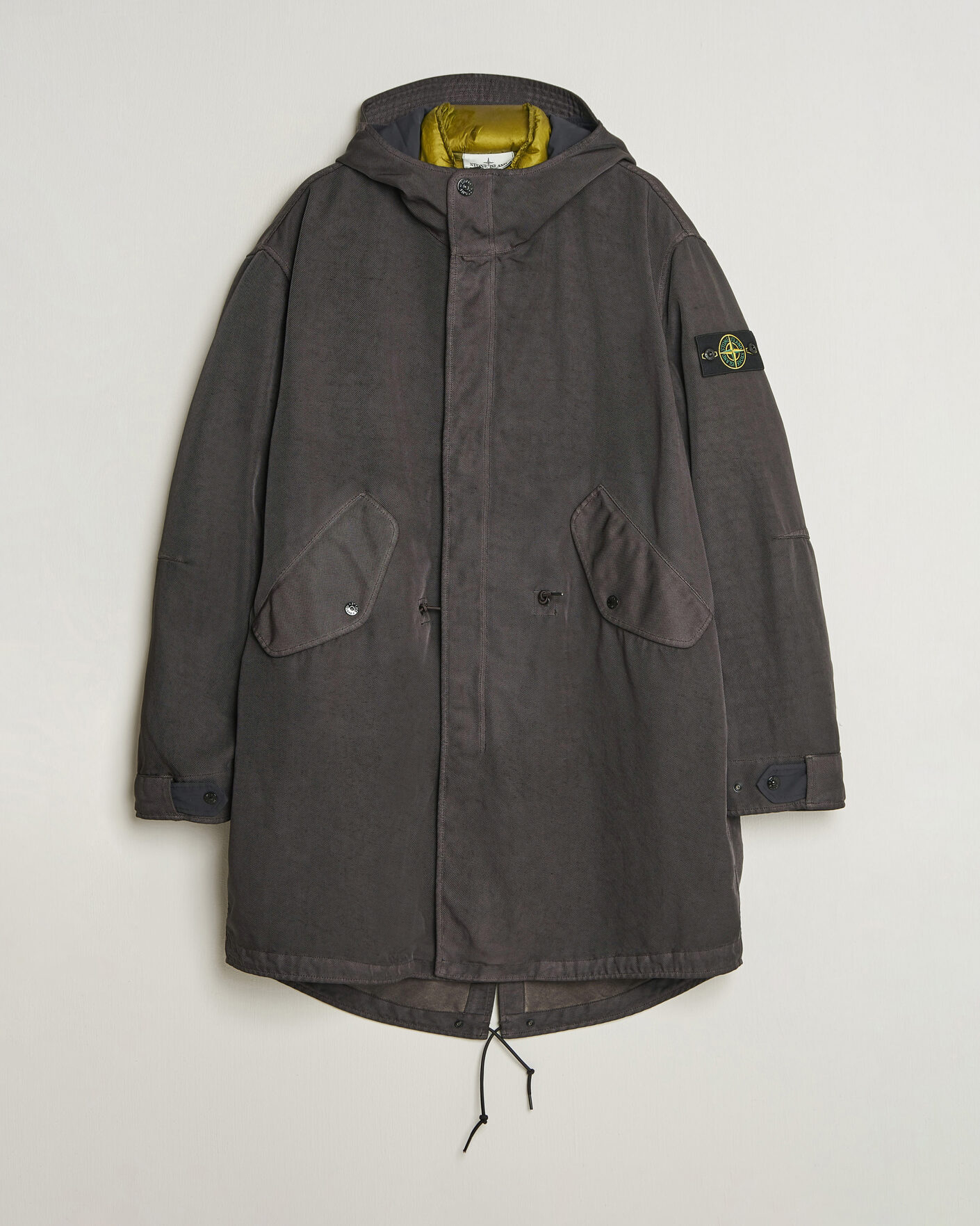 Herren | Jacken | Stone Island | Dense Oxford Nylon TC Fishtail Parka Lead Grey