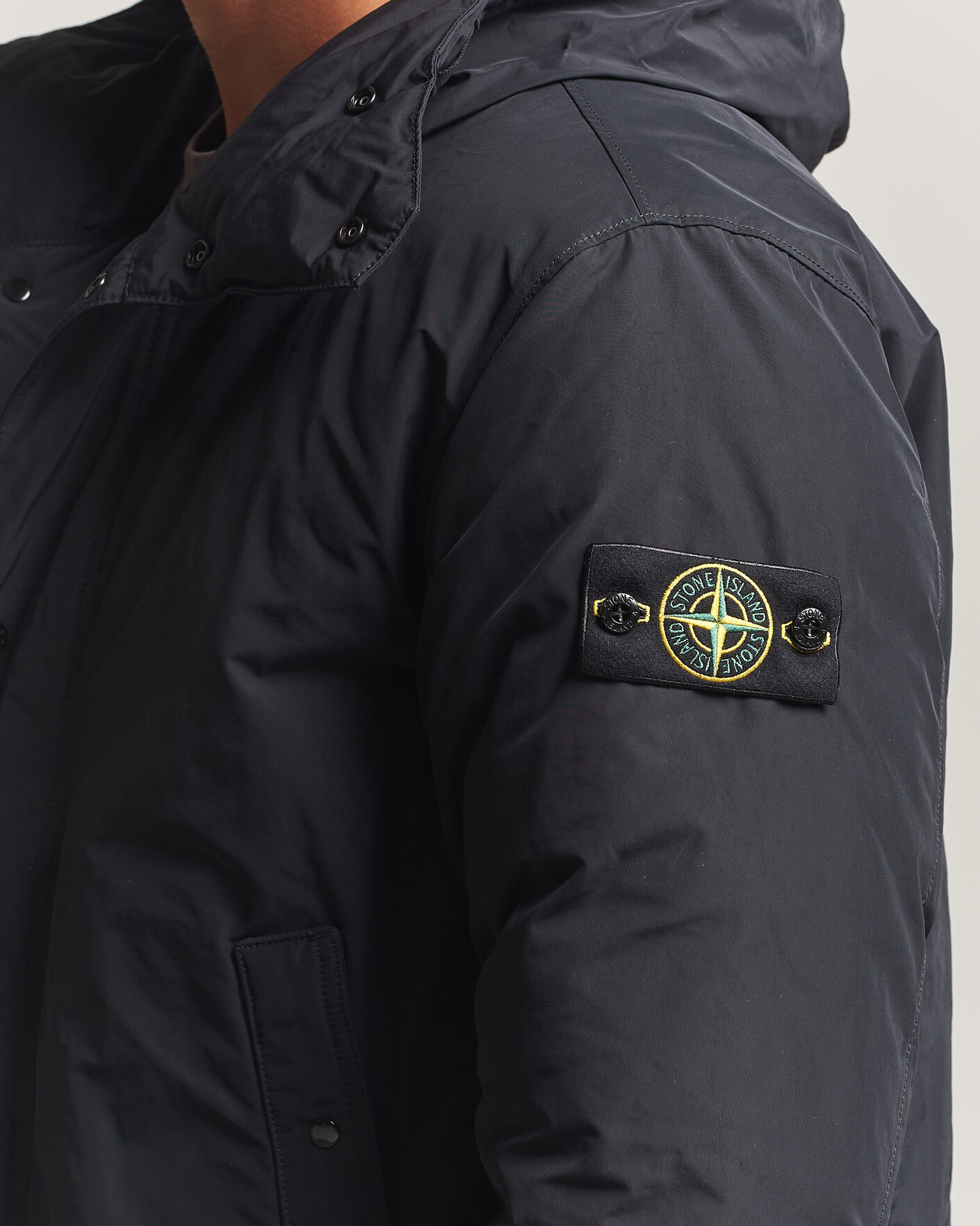 Herren | Jacken | Stone Island | Micro Twill Padded Parka Black
