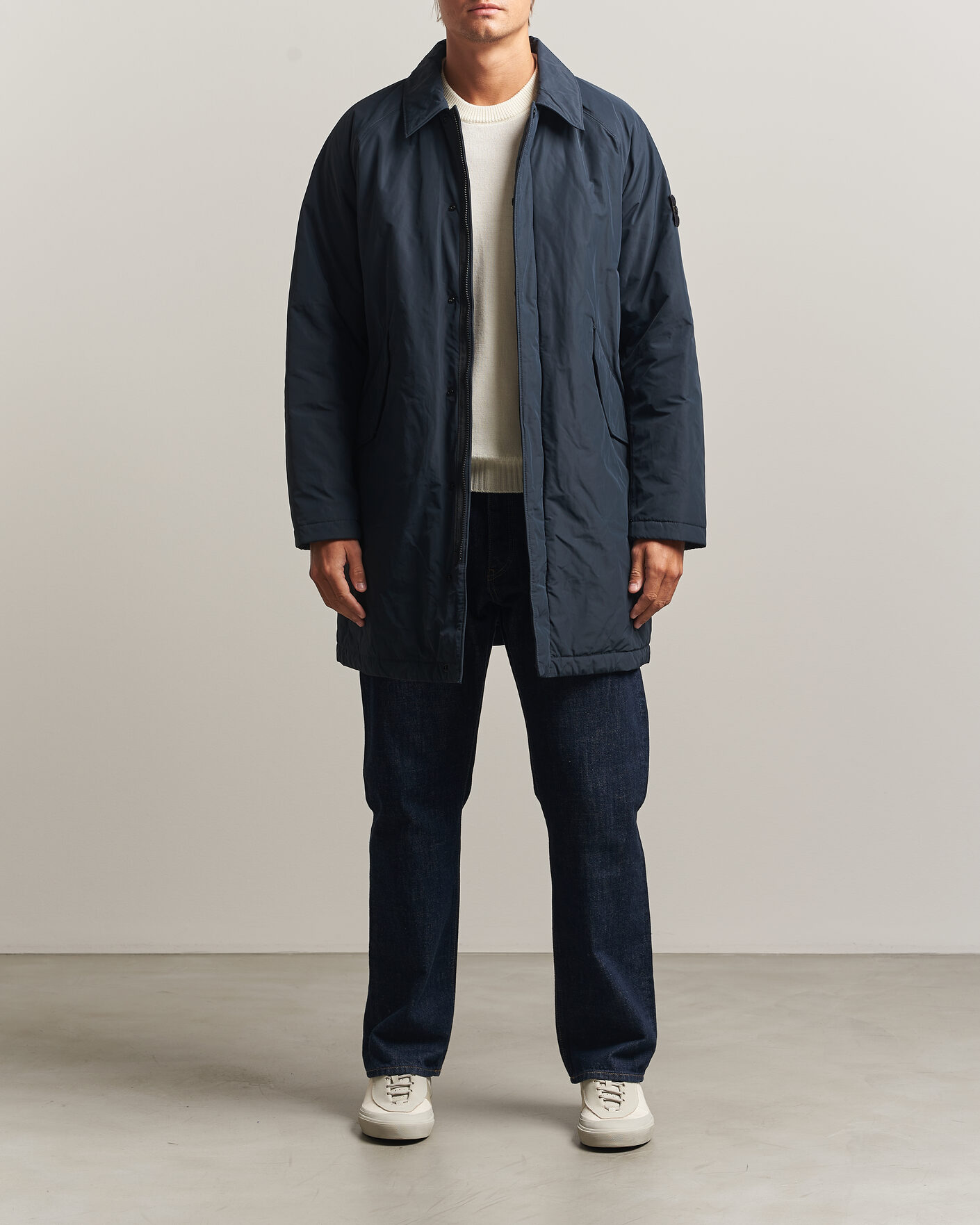 Herren | Jacken | Stone Island | Micro Reps Padded Coat Navy Blue