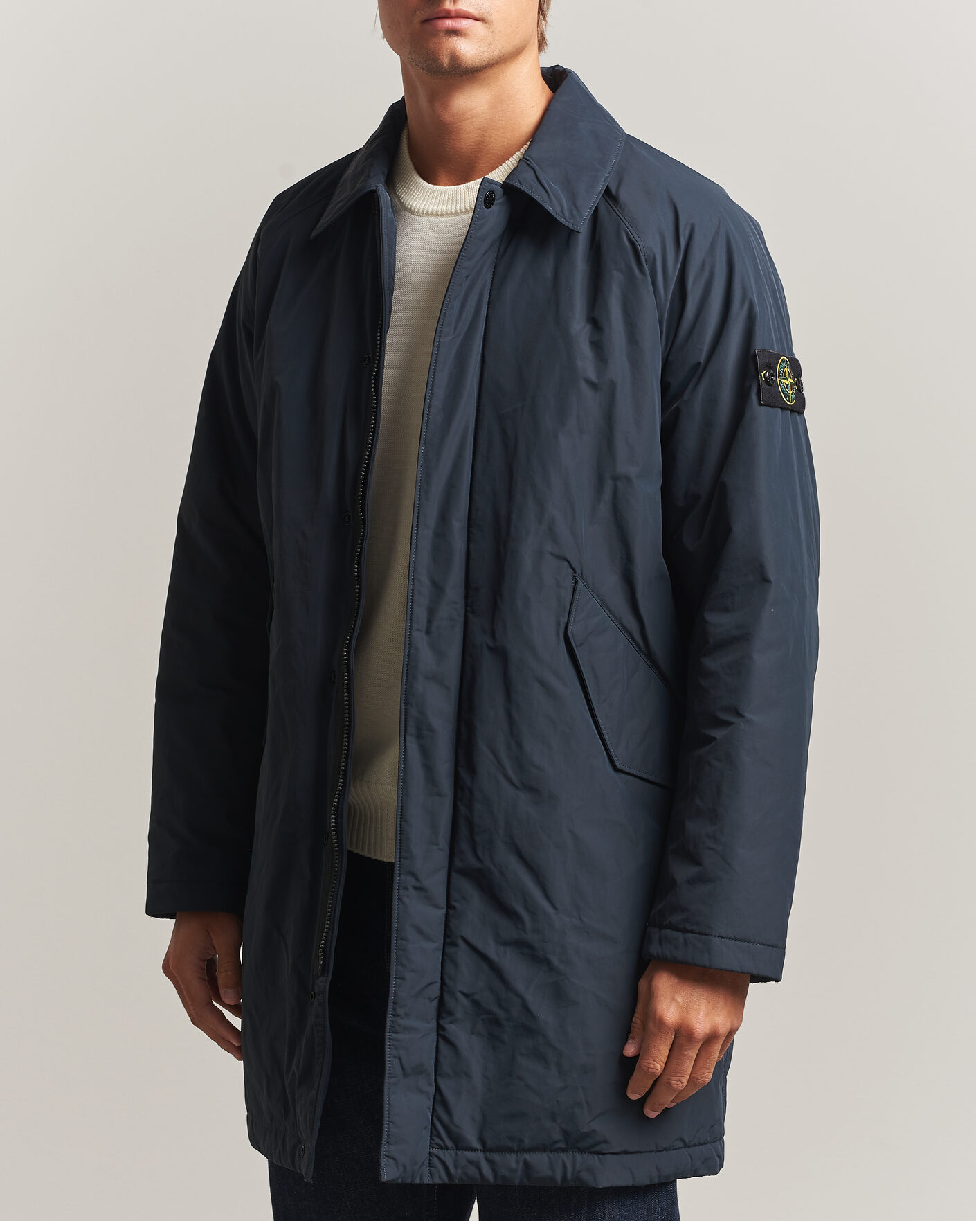 Herren | Jacken | Stone Island | Micro Reps Padded Coat Navy Blue