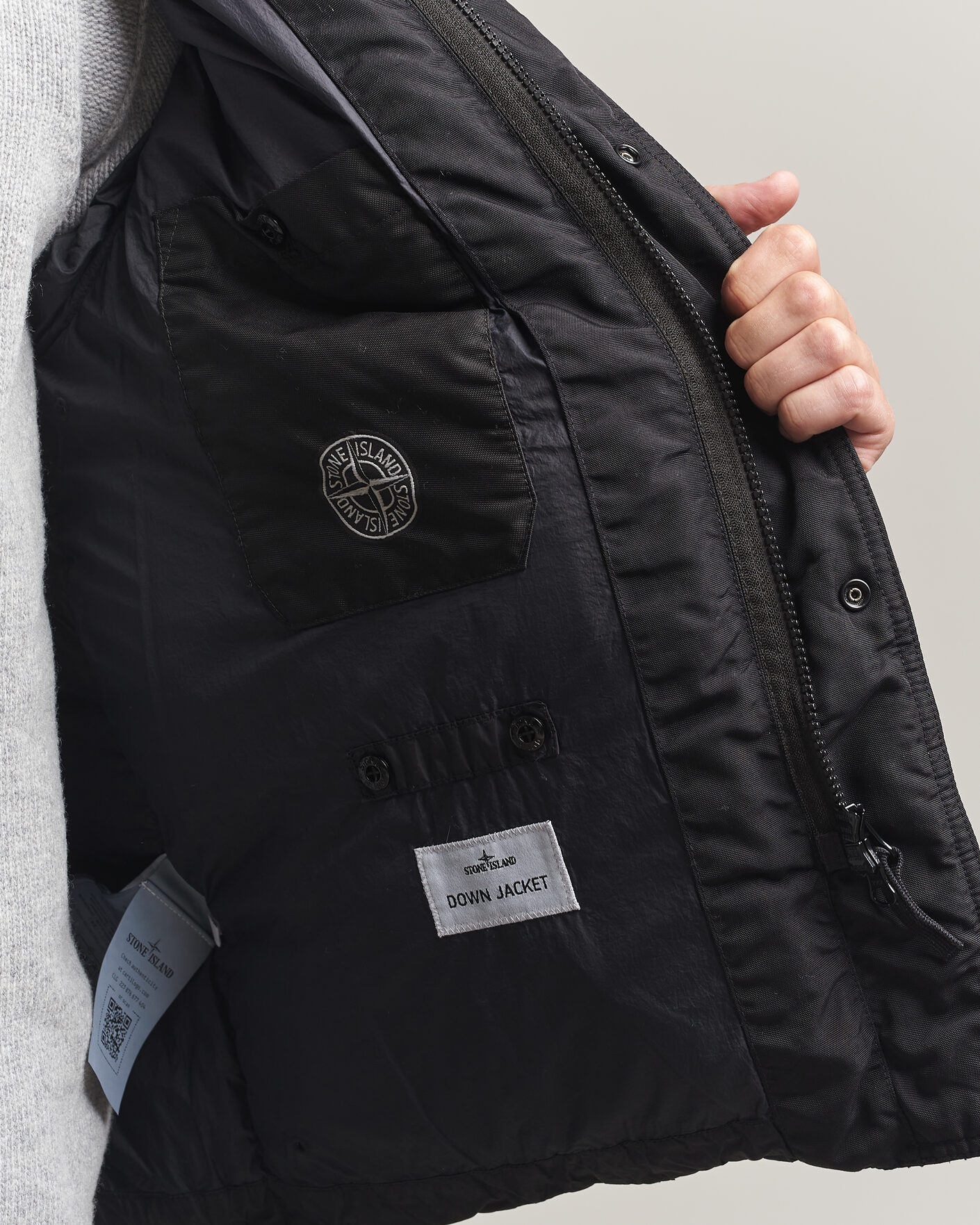 Herren | Jacken | Stone Island | Crinkle Reps Padded Down Jacket Black