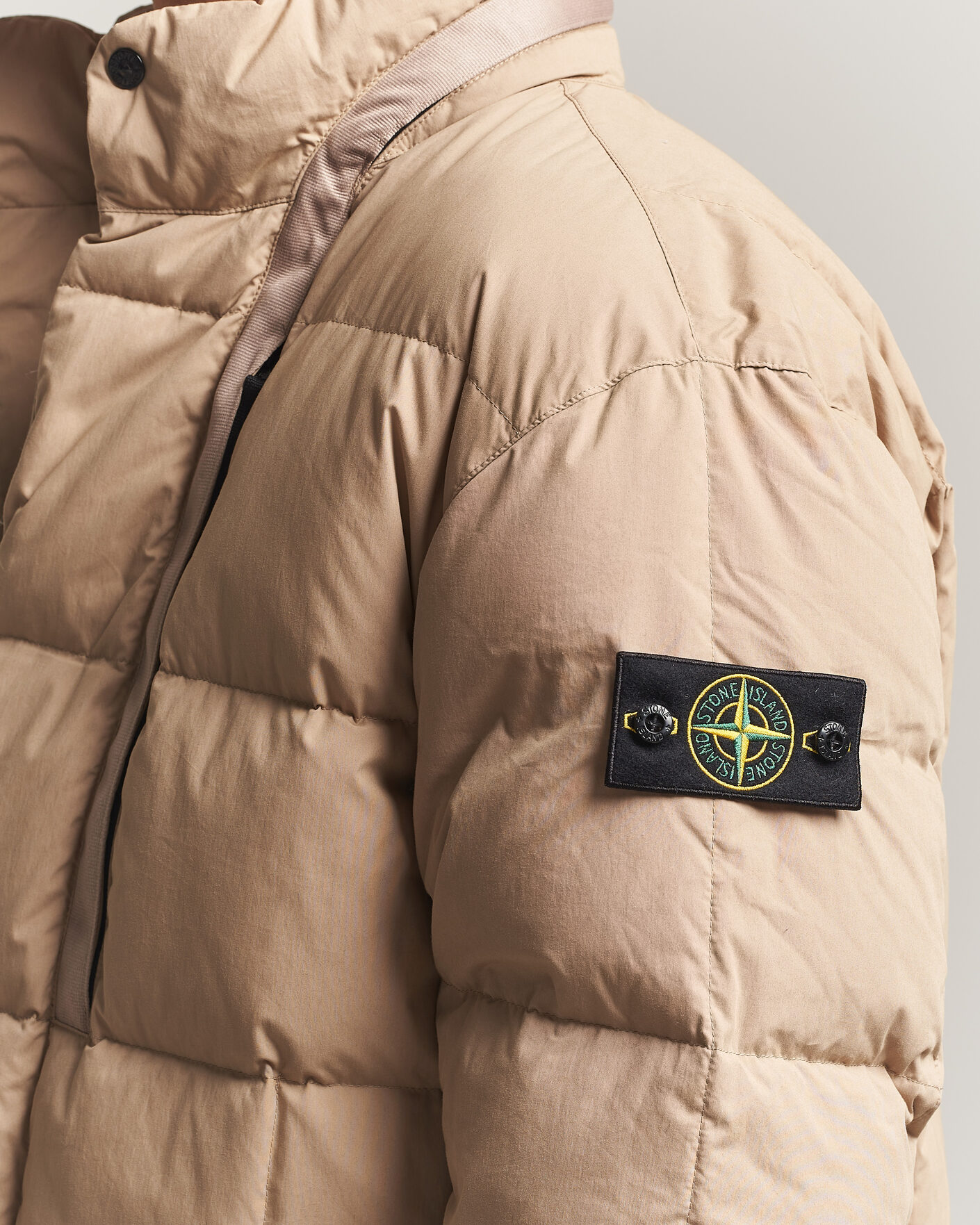 Herren | Jacken | Stone Island | Cotton/Nylon Padded Down Jacket Biscuit