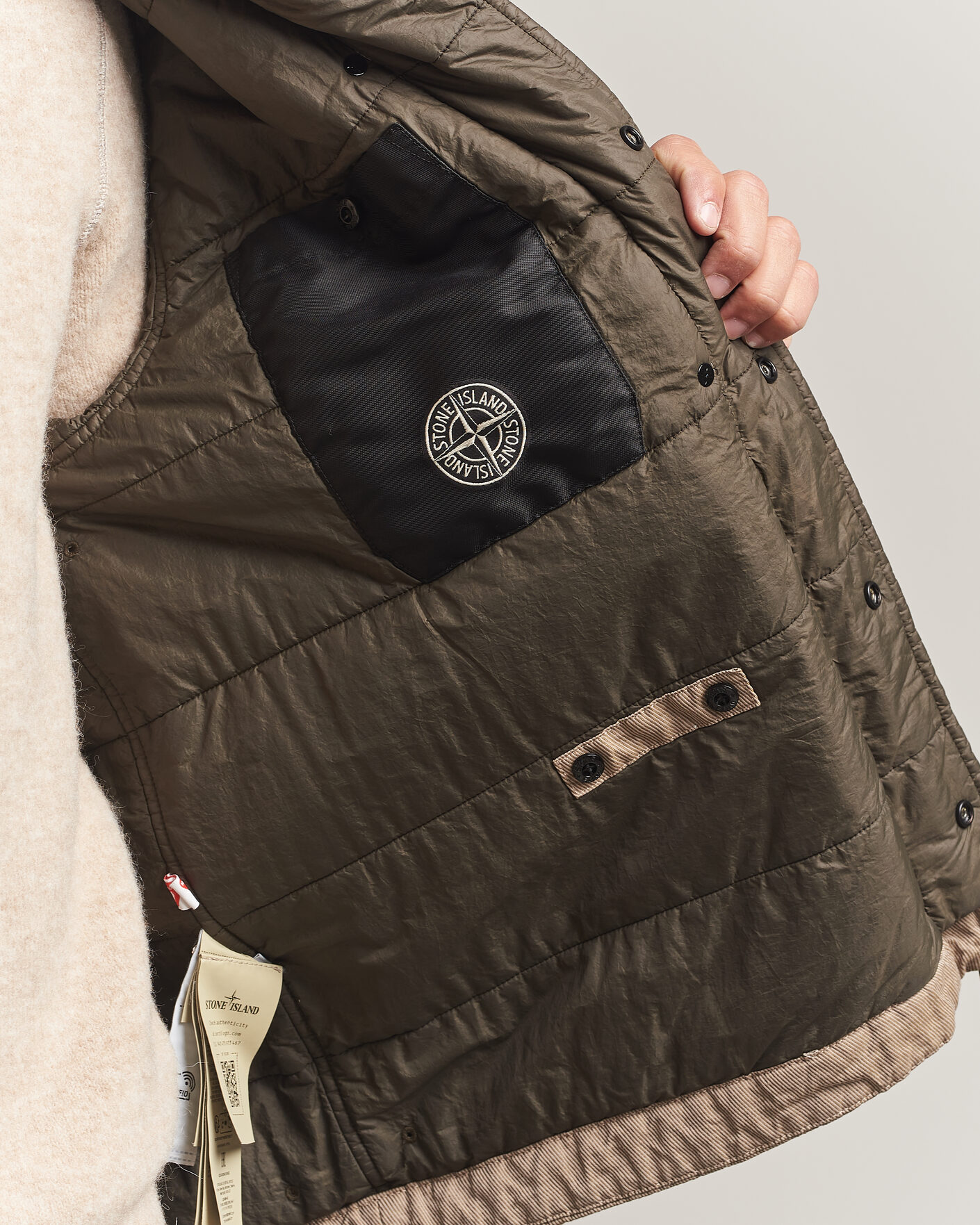 Herren | Jacken | Stone Island | Diagonal Cotton/Wool Field Jacket Biscuit
